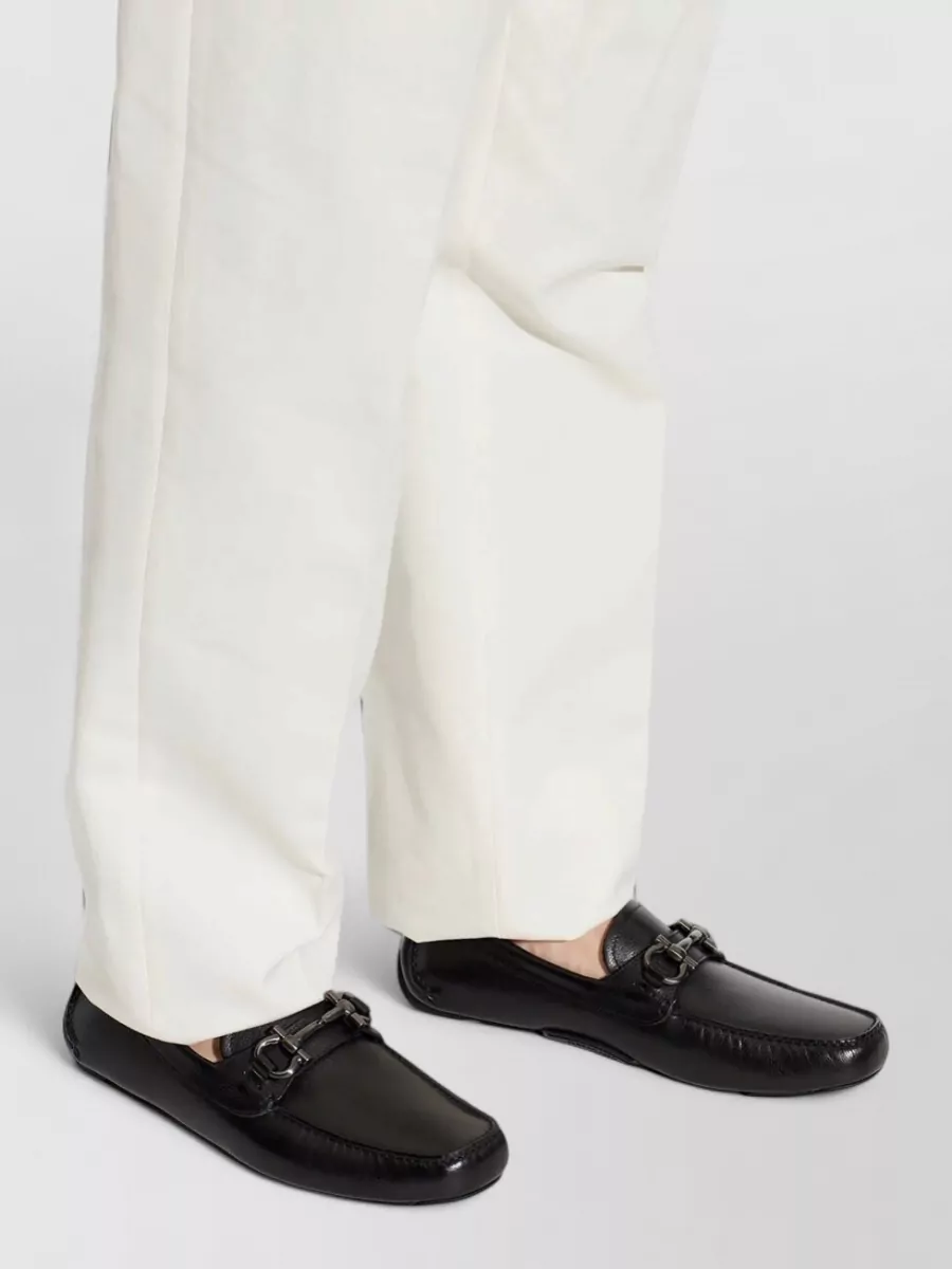 Ferragamo Leather Driver Loafers