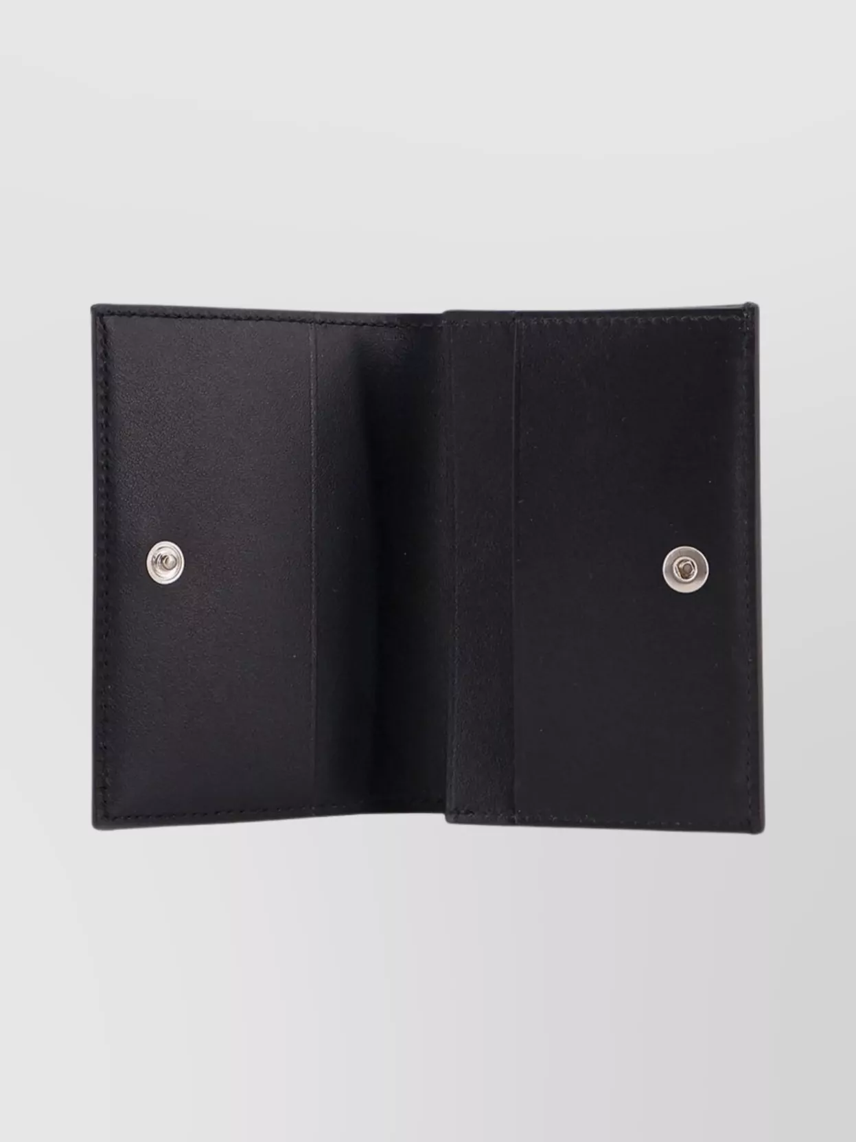Jil Sander Compact Leather Cardholder Featuring Metal Eyelets