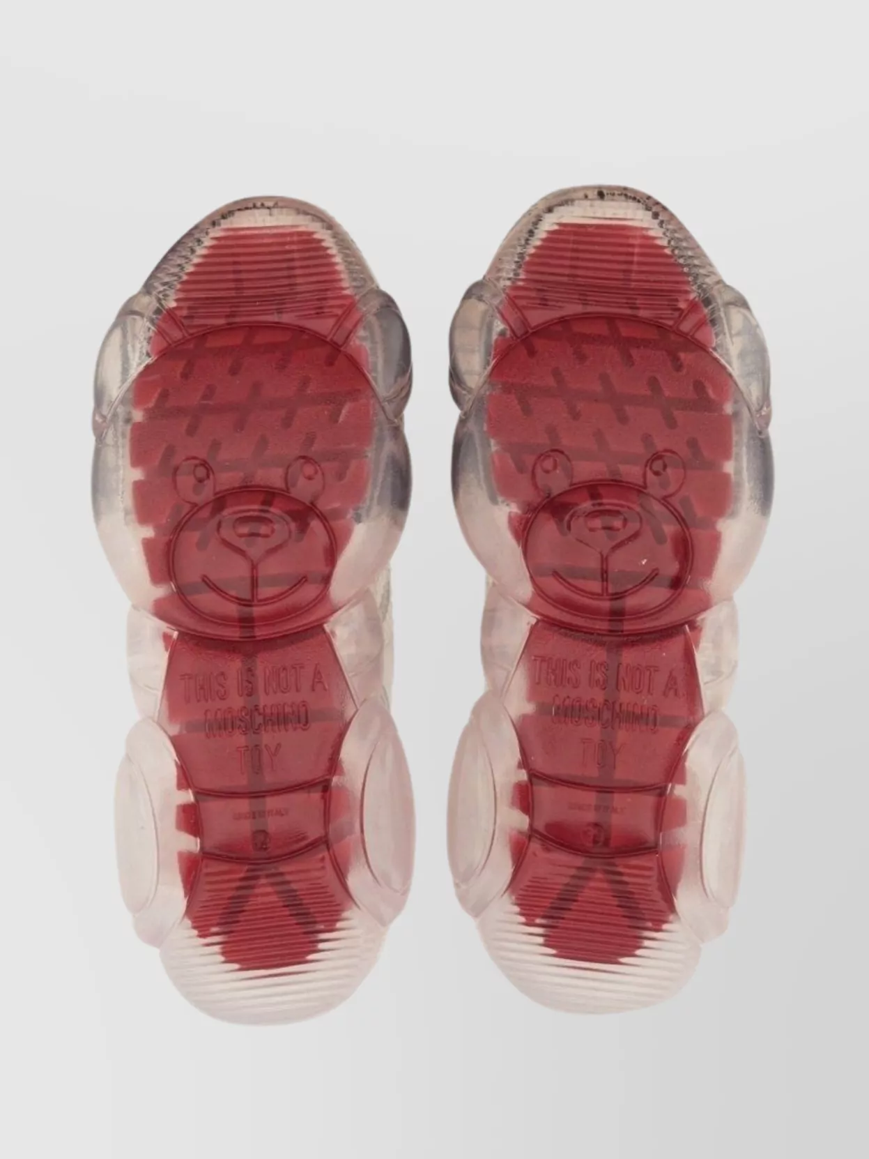 Moschino Mesh Multicolor Transparent Sole Sneaker