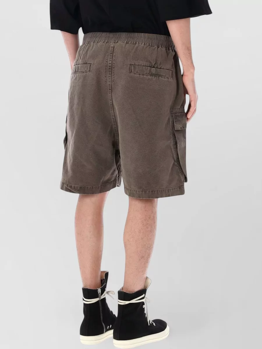 Rick Owens Drkshdw Cotton Knee-Length Relaxed-Fit Cargo Shorts