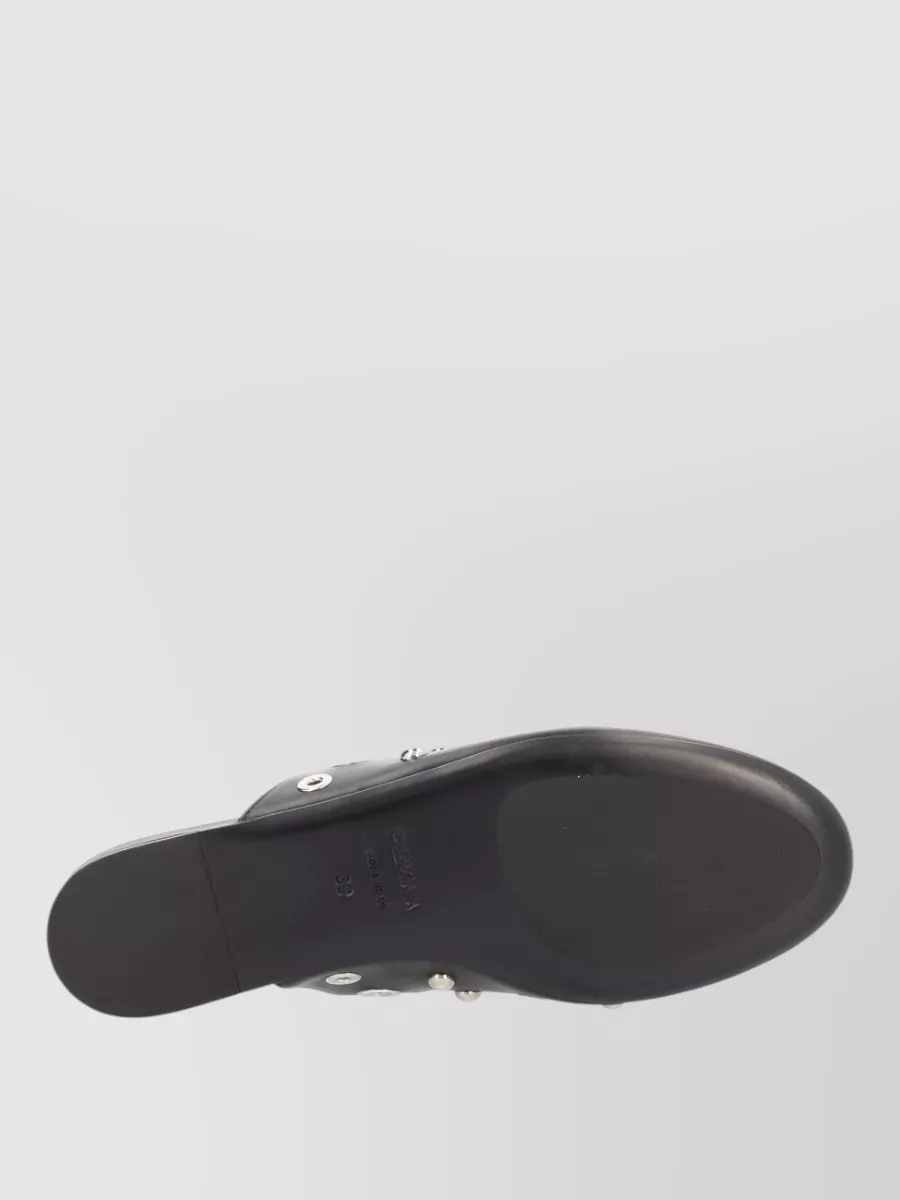 Premiata Leather Studded Mules