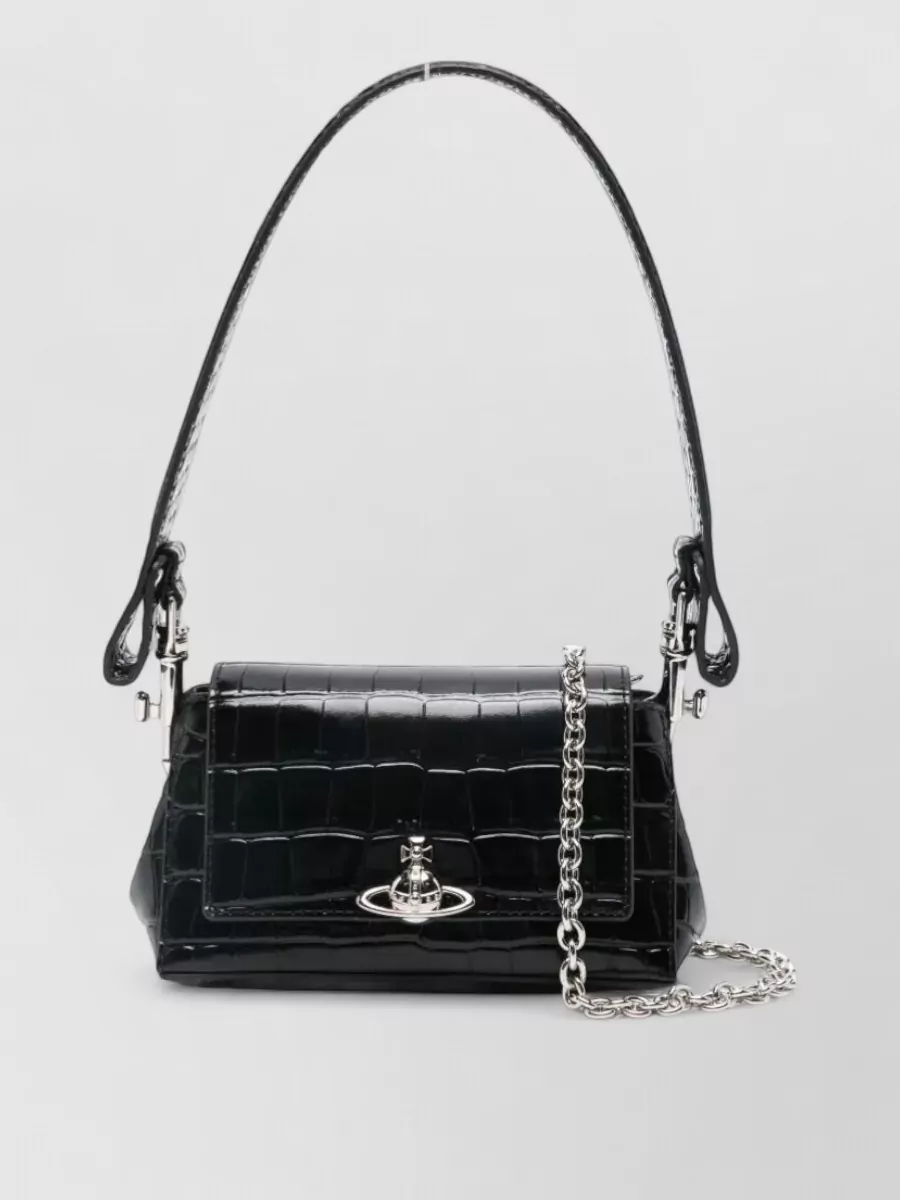 Vivienne Westwood hazel small croc-effect leather tote bag