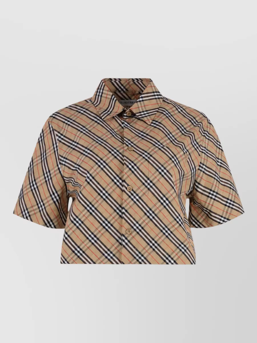 Burberry Checked Cotton Shirt