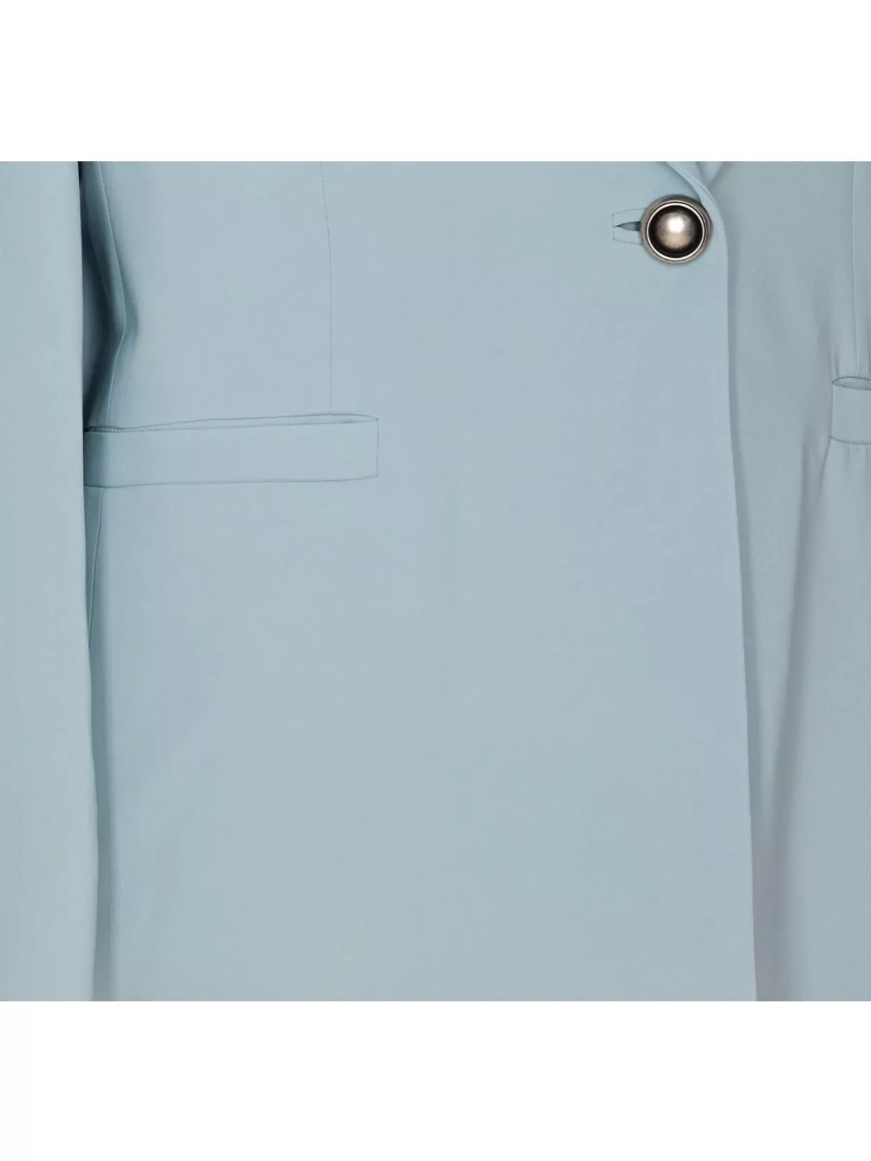 Pinko Double Breasted Jacket V-neck In Blue