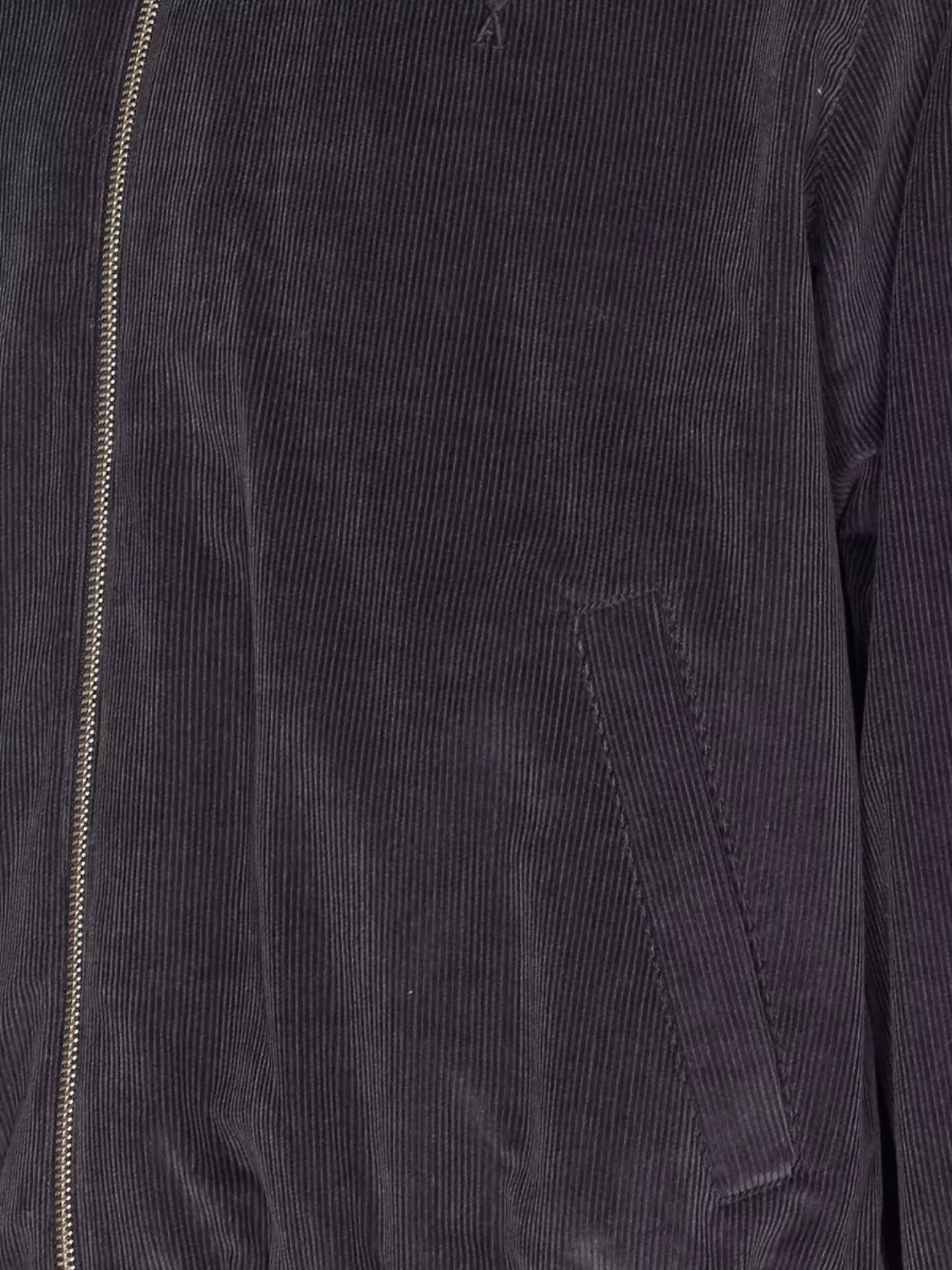 Ami Paris Corduroy Texture Jacket With Elasticated Cuffs And Hem