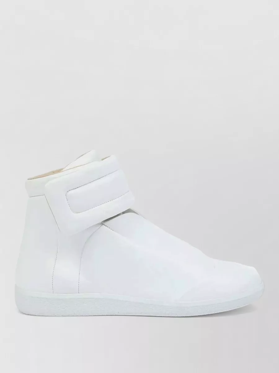 Maison Margiela Leather Mid-Top Sneakers