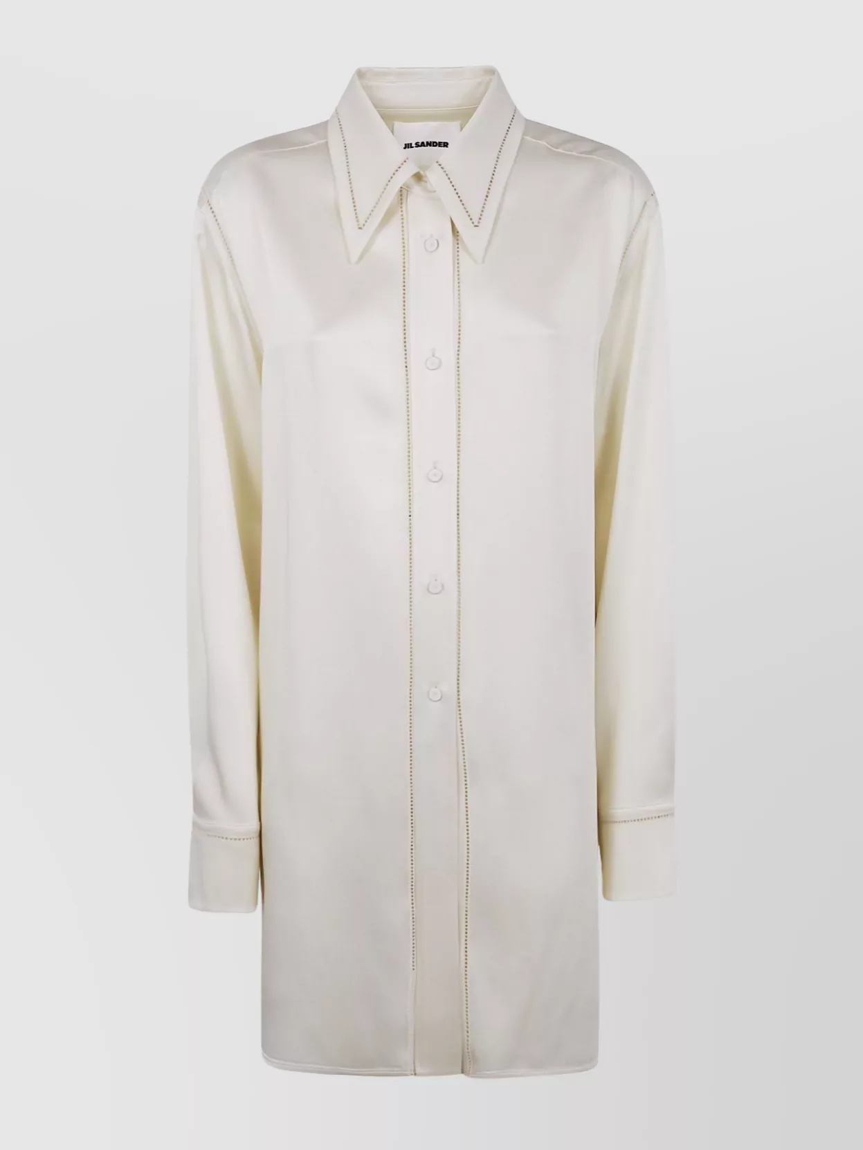 Jil Sander Stitched Collar Long Sleeve Shirt