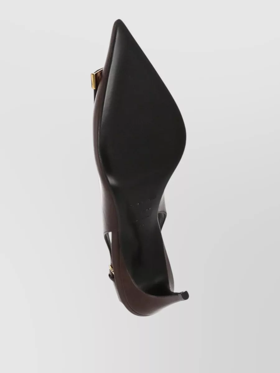 Sergio Rossi Leather Slingback Pumps