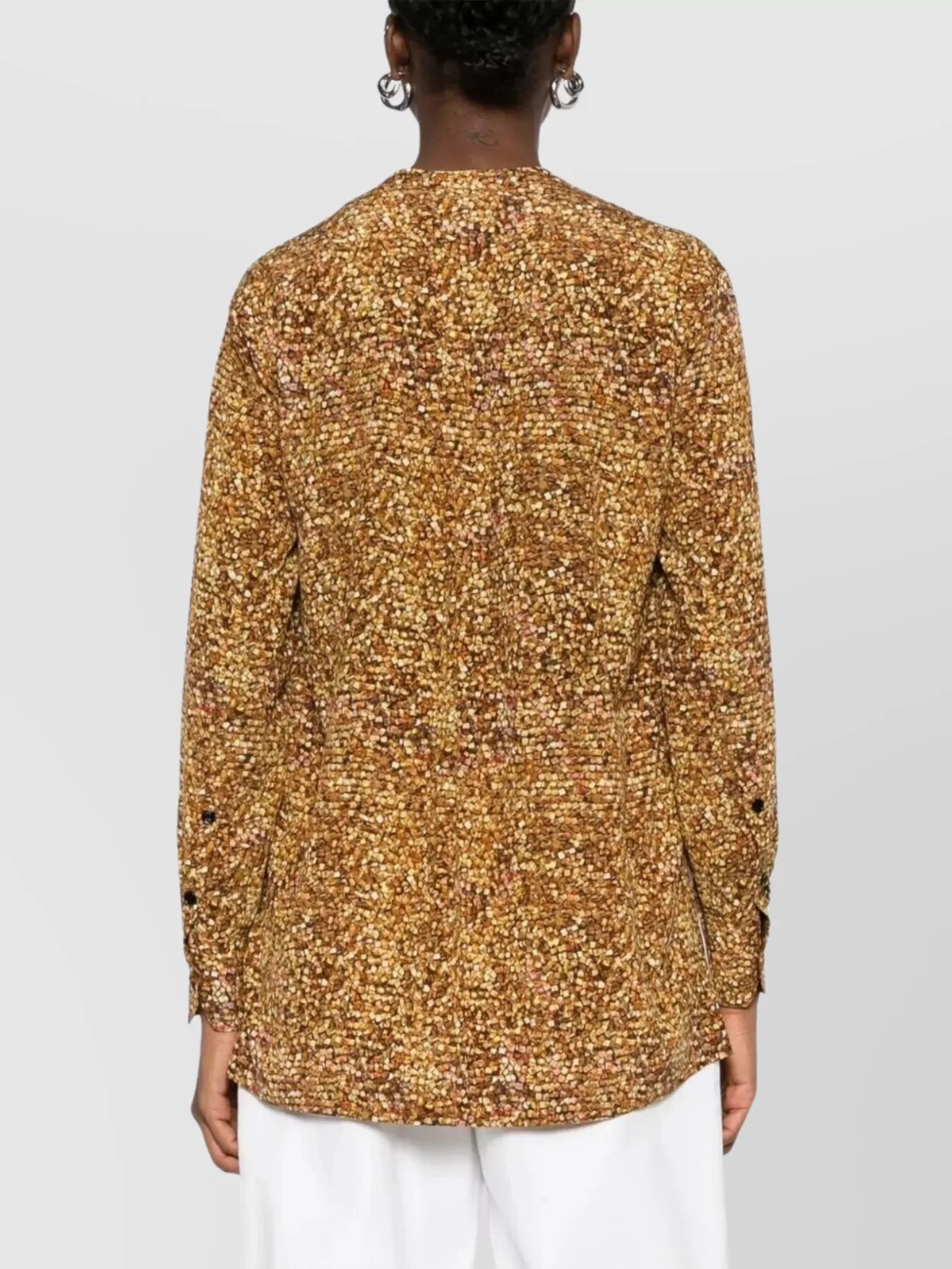 Isabel Marant Mosaic Print Silk Blouse