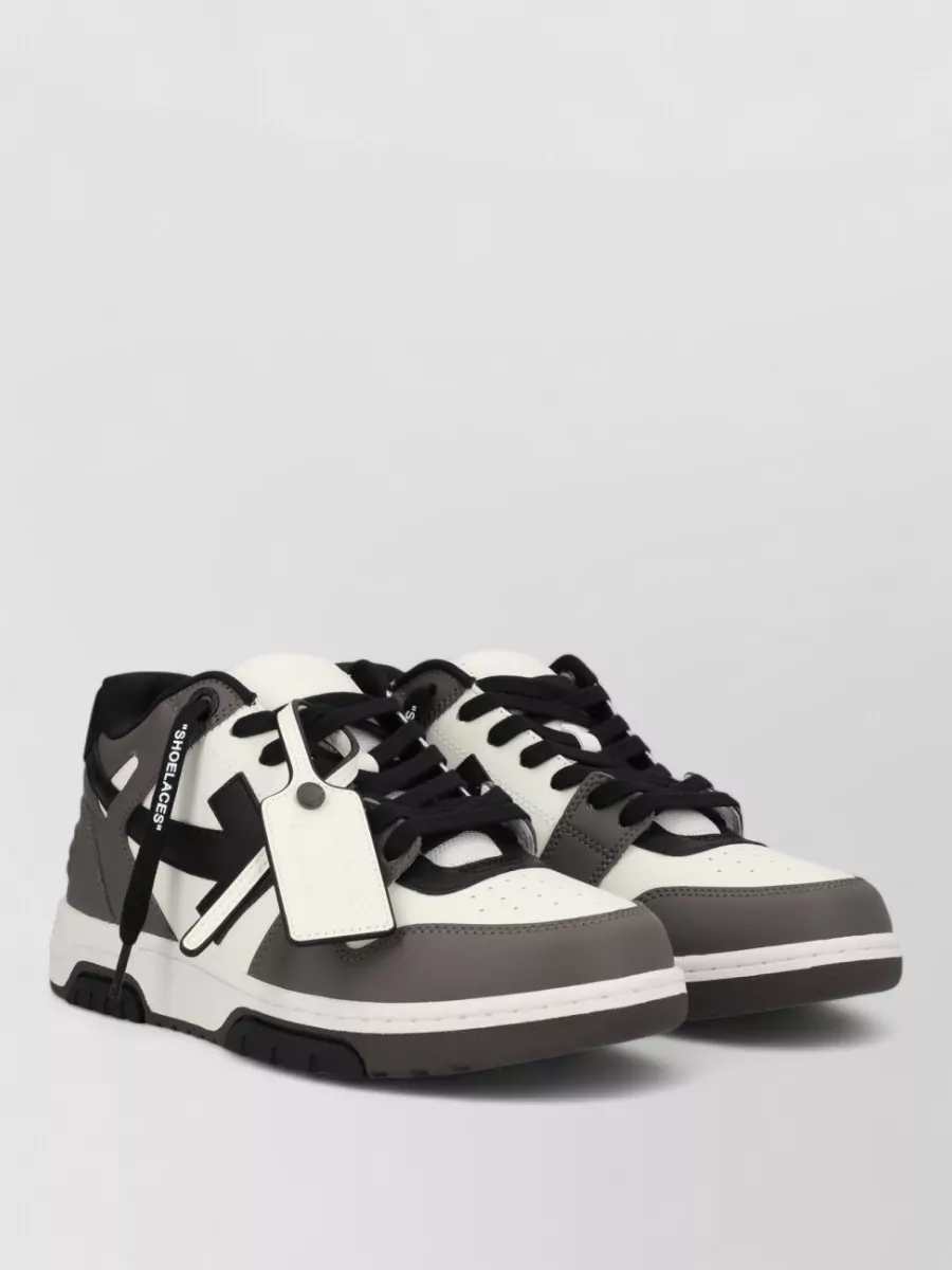 Off-White Leather Low-Top Sneakers