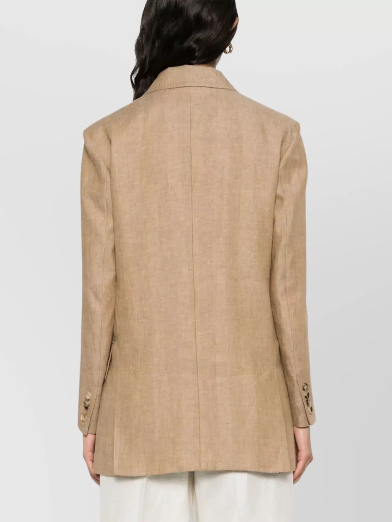 MAX MARA GERLA DOUBLE-BREASTED JACKET NOTCHED LAPELS