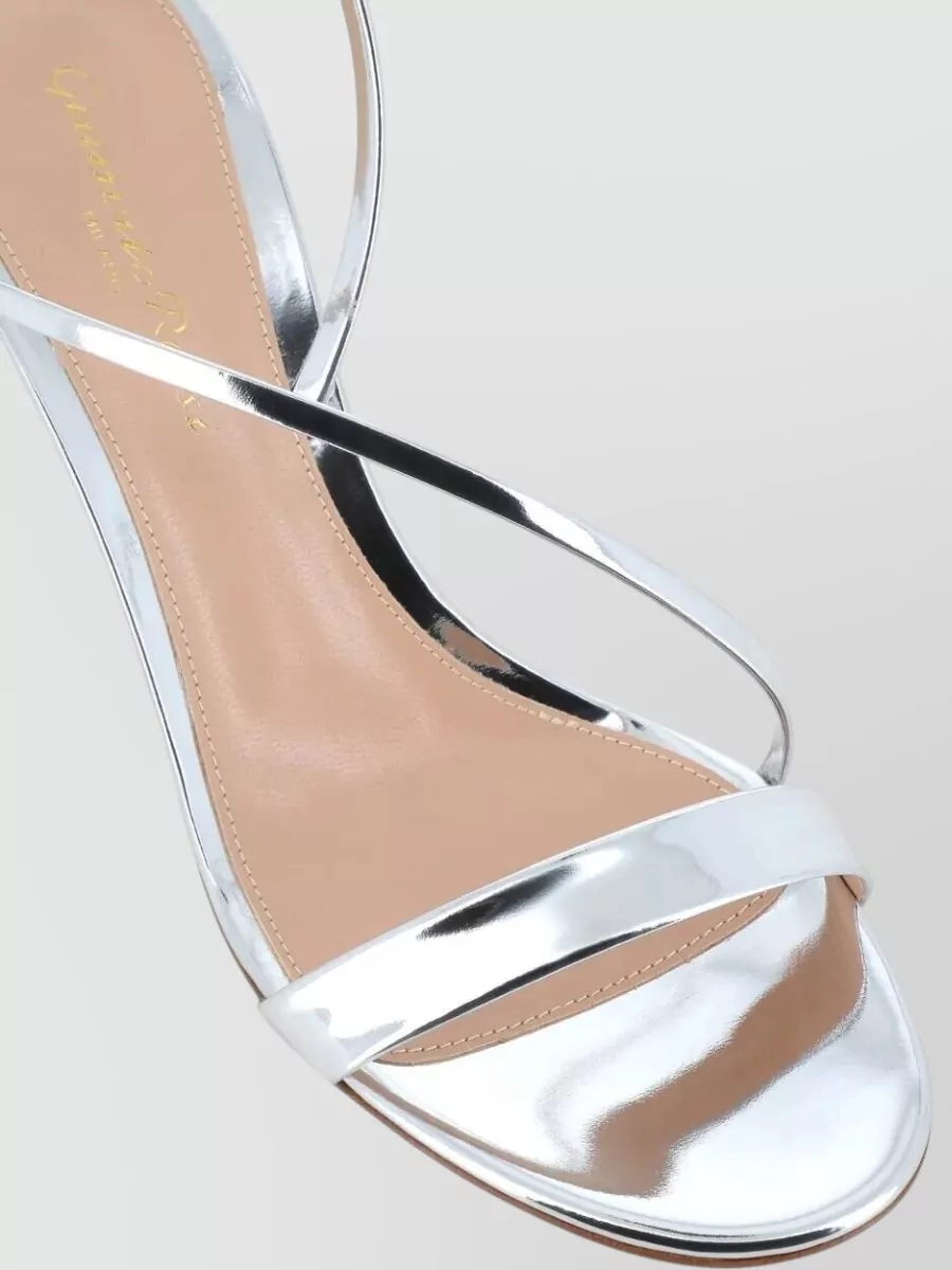 Gianvito Rossi Leather Mid Heel Sandals