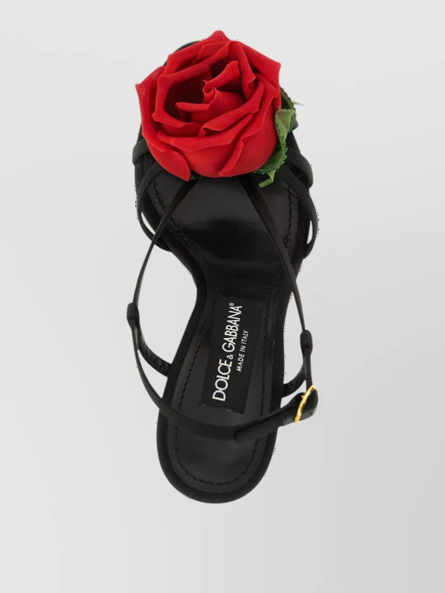 Dolce&Gabbana Silk Satin Slingback Sandals