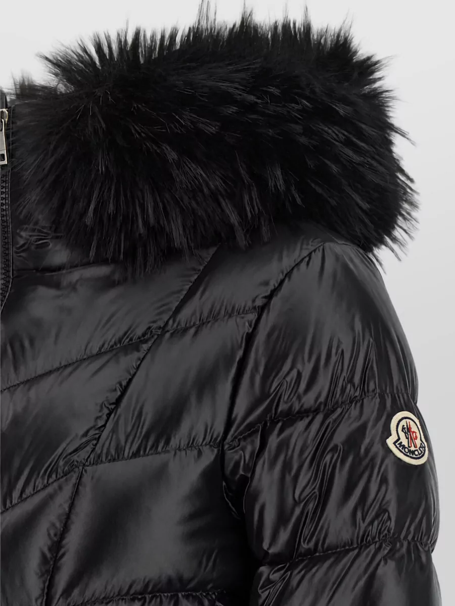 Moncler Down Long Hooded Puffer Coat