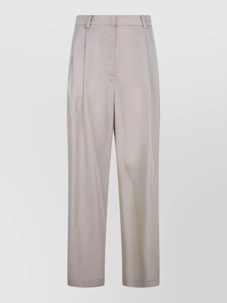 The Frankie Shop marfa fluid pleated tailored trousers