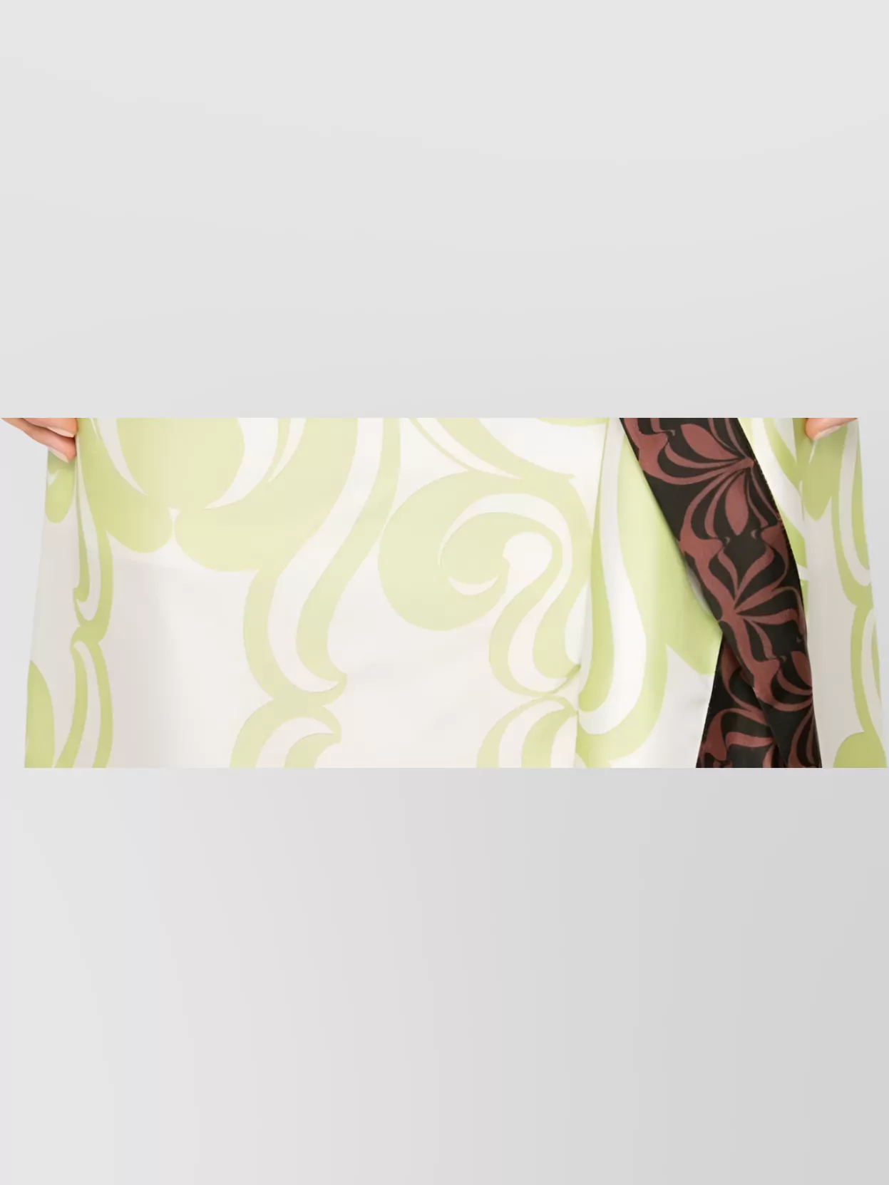 Dries Van Noten High Waist Mid-length Wrap Skirt In Multi