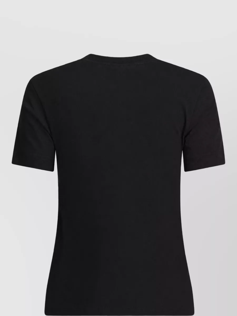 Jacquemus Grosgrain Detail Short Sleeve Crew Neck T-Shirt