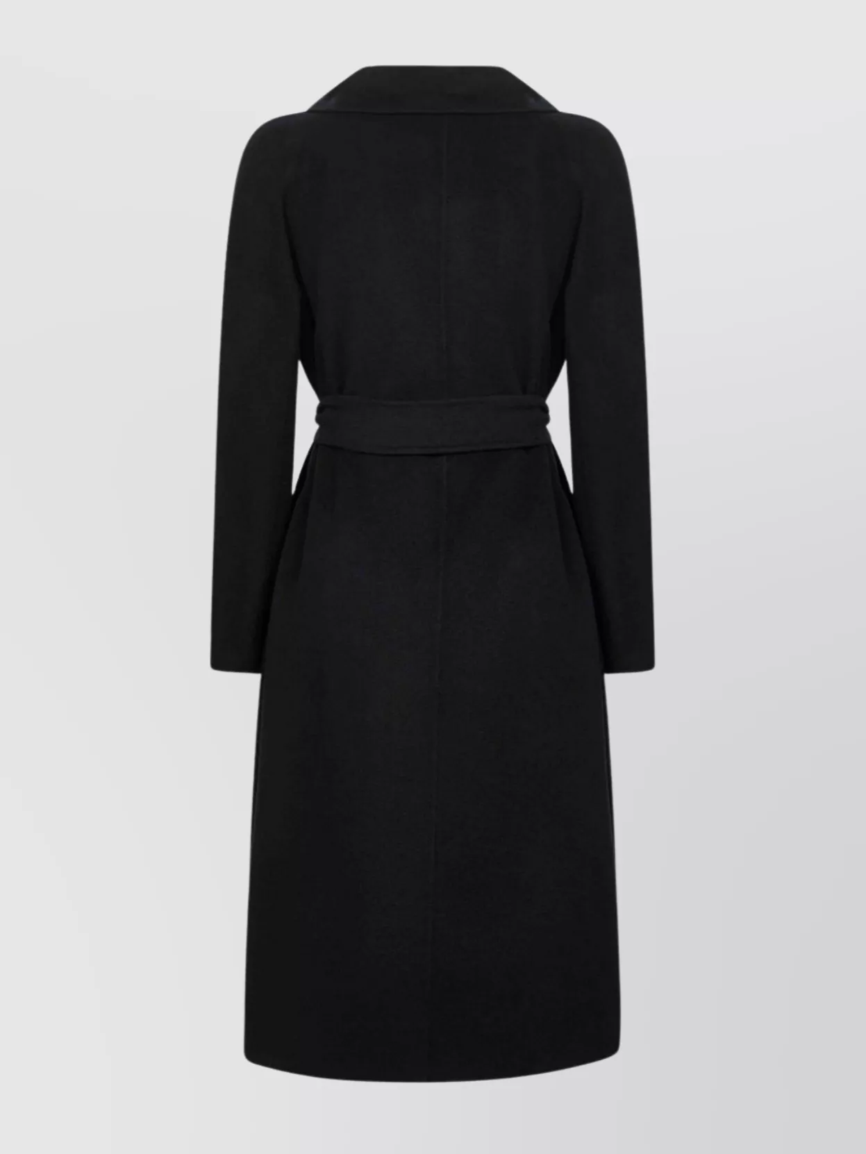 Max Mara Wool Coat In Black
