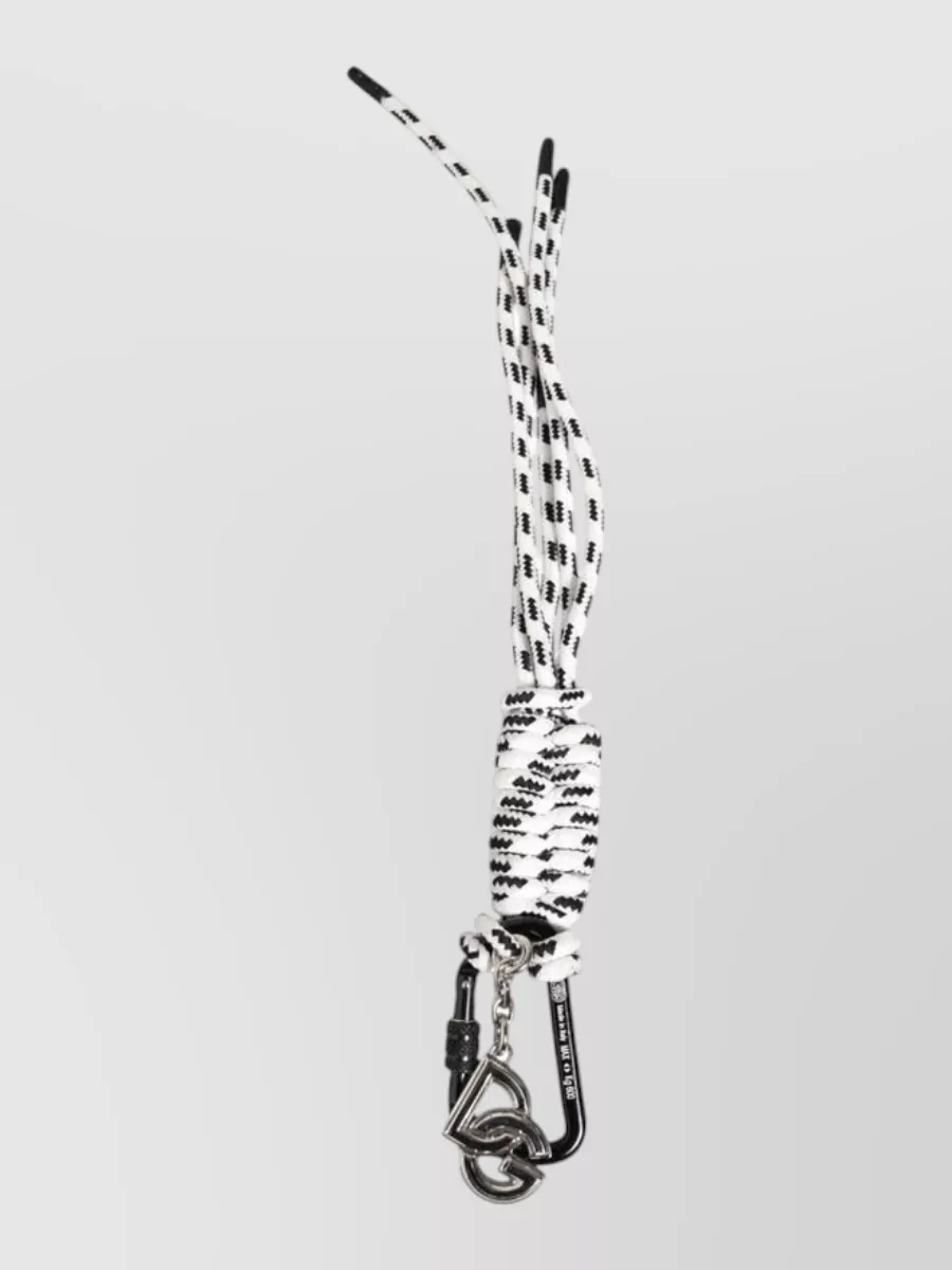 Dolce&Gabbana polyester logo keychain