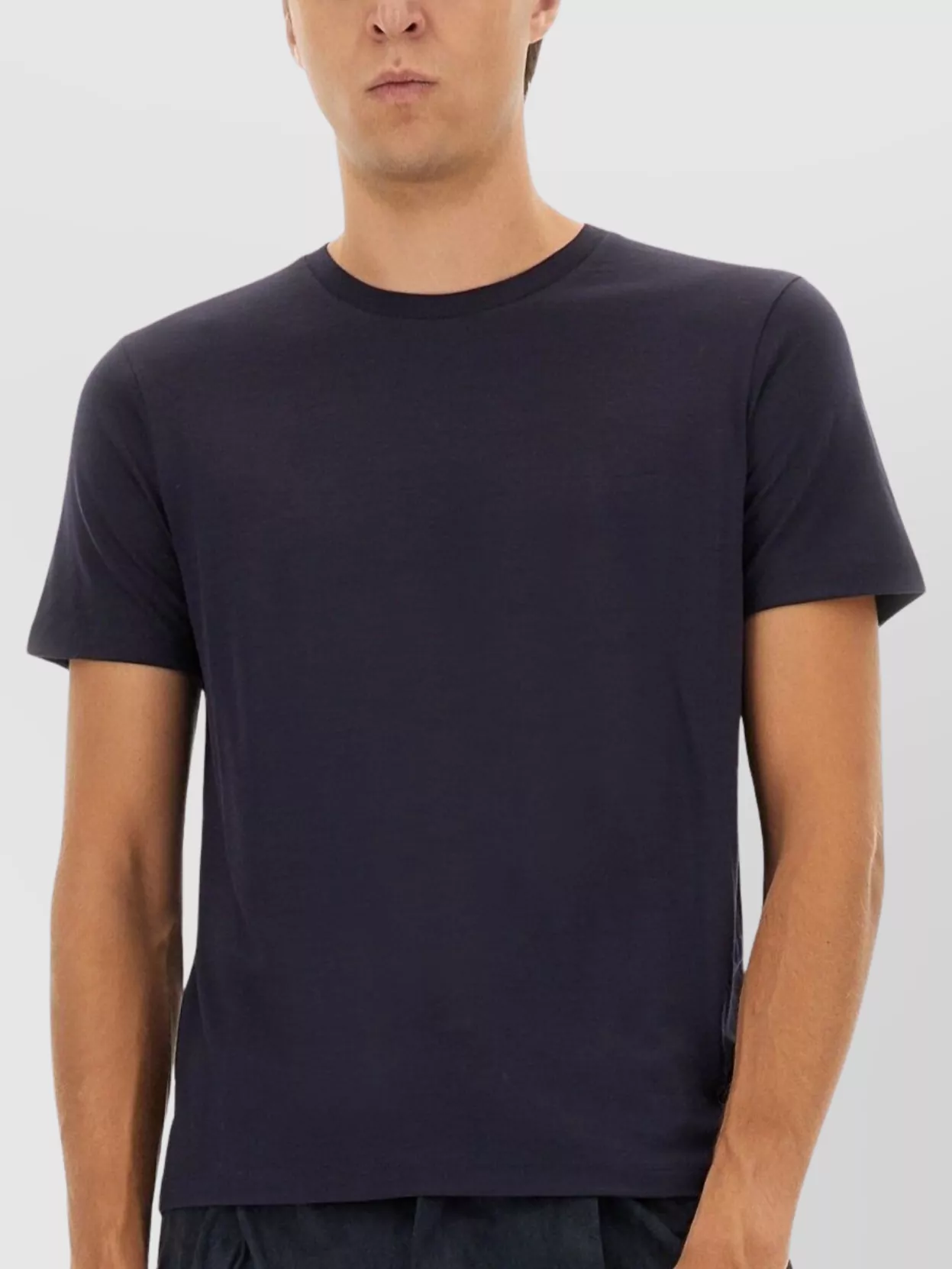 Herno Short Sleeve Crew Neck Wool T-Shirt