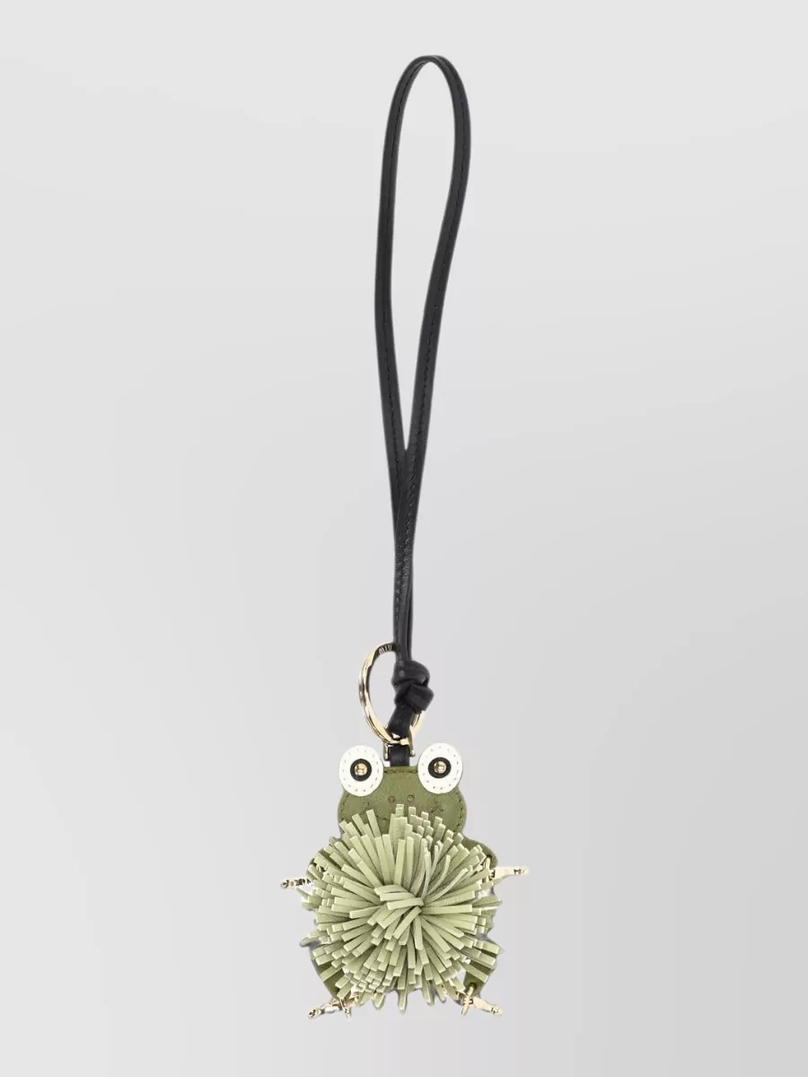 Miu Miu Leather Frog Keyring