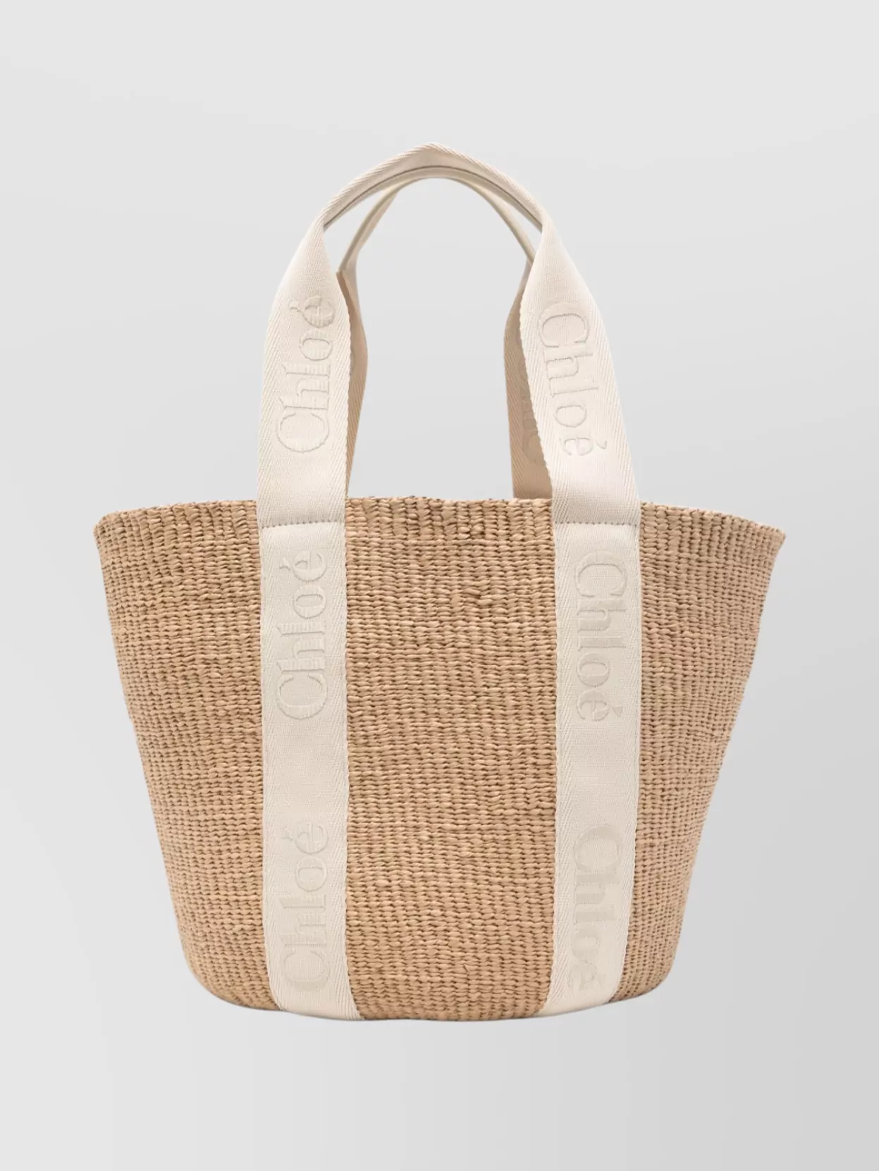 Chloé Spacious Woven Tote Bag With Dual Handles