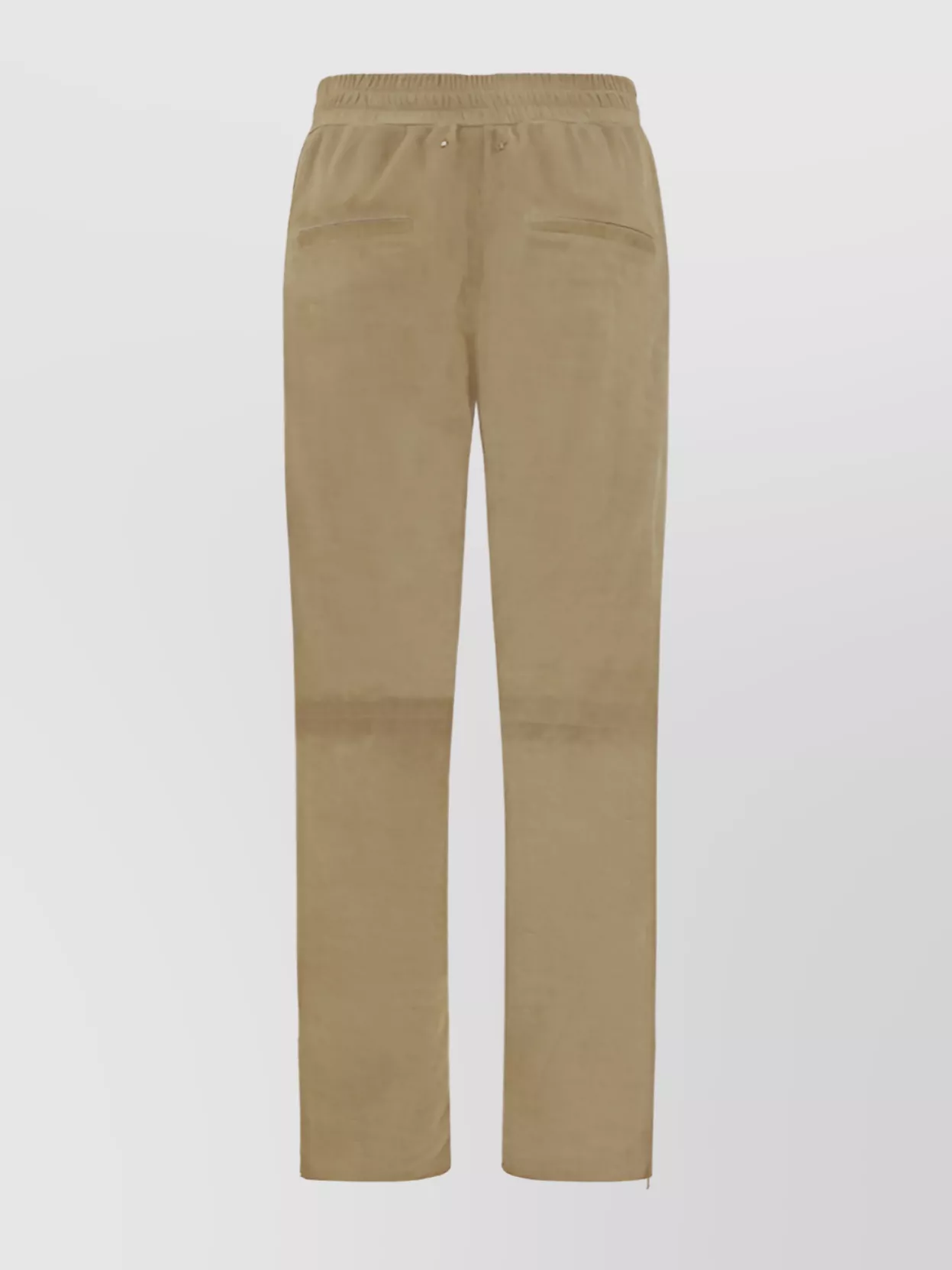 Shop Golden Goose Trousers Leather Elasticized Waistband