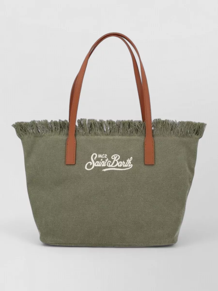 Mc2 Saint Barth fringed tote bag