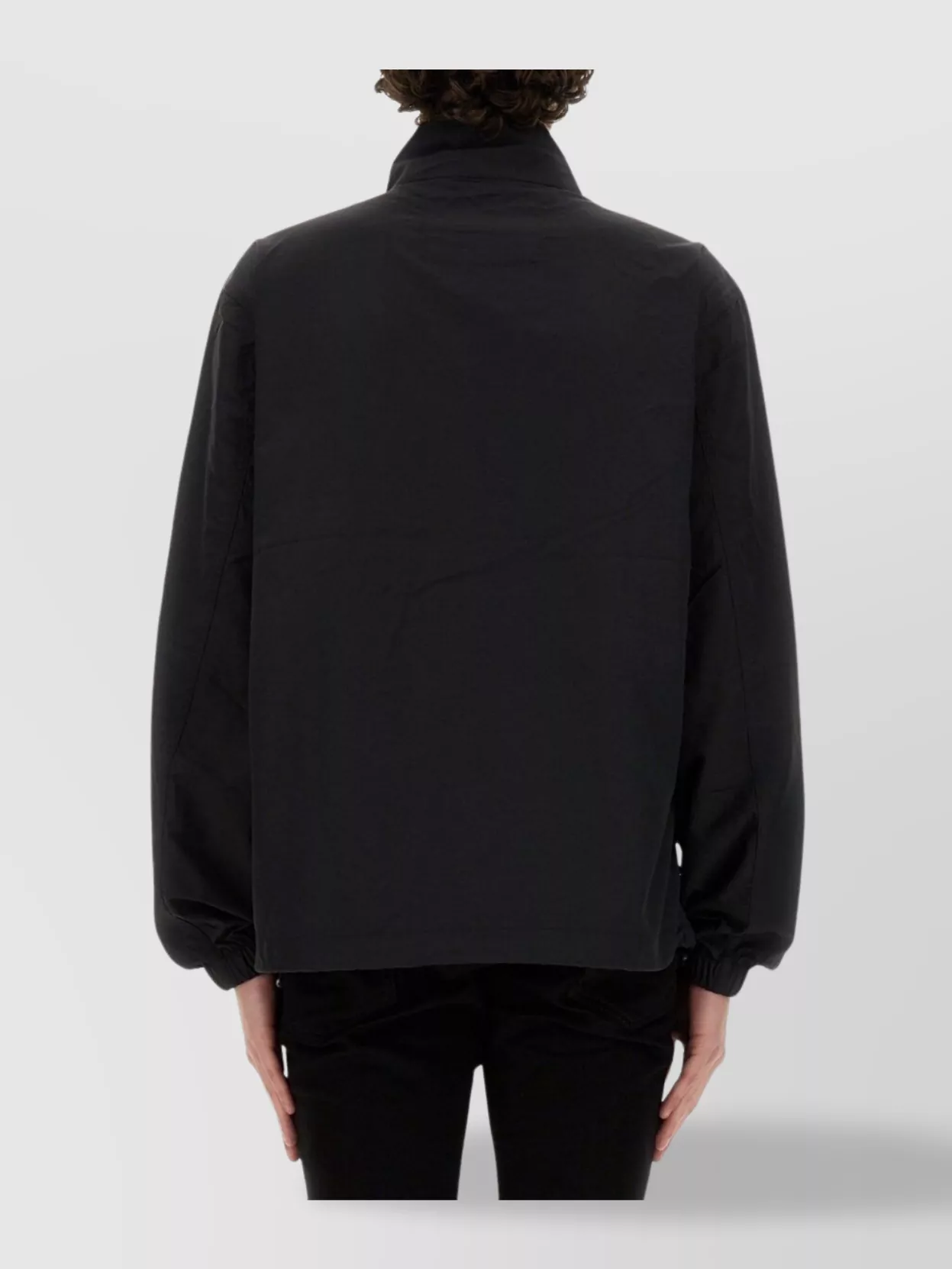 Fred Perry Relaxed-fit Jacket With High Collar And Full Zip Closure