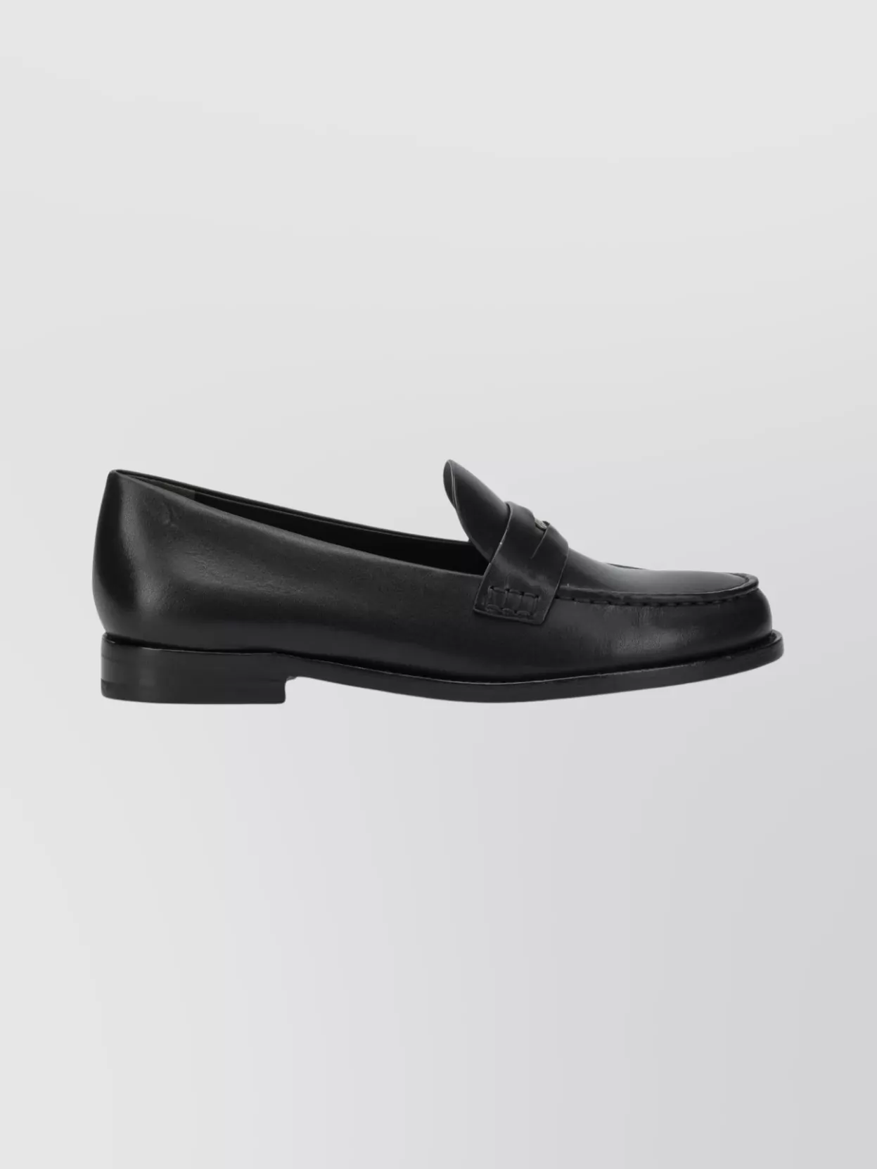 Tory Burch Round Toe Leather Loafers And Slippers