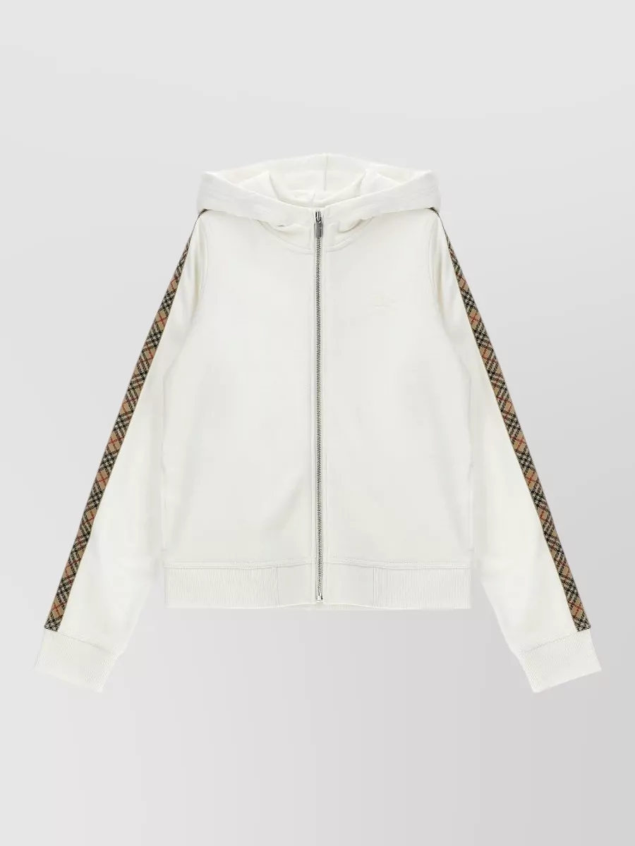 Burberry cotton terry long-sleeve zip hoodie