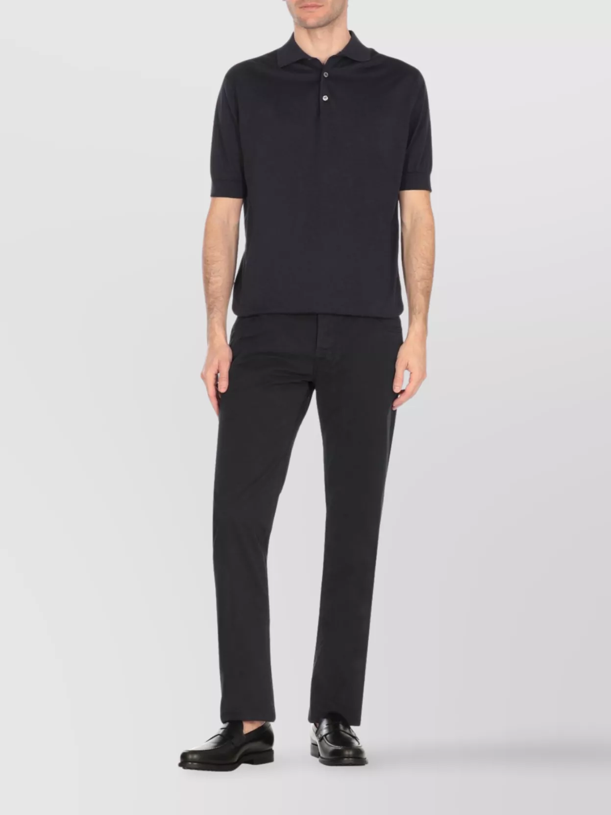 Jacob Cohen Straight Cotton Pants Belt Loops