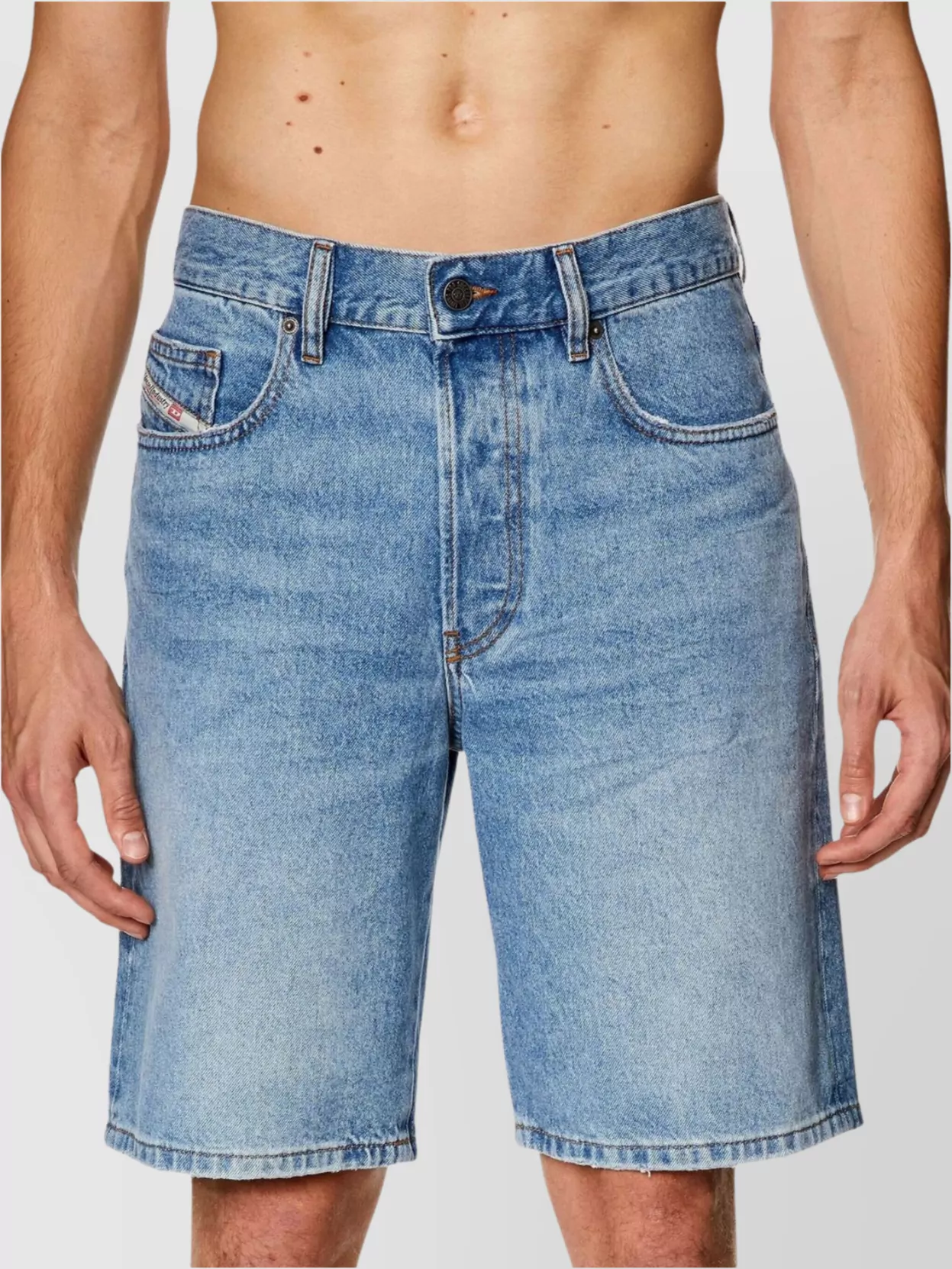 Diesel Casual Shorts With Belt Loops And Pockets