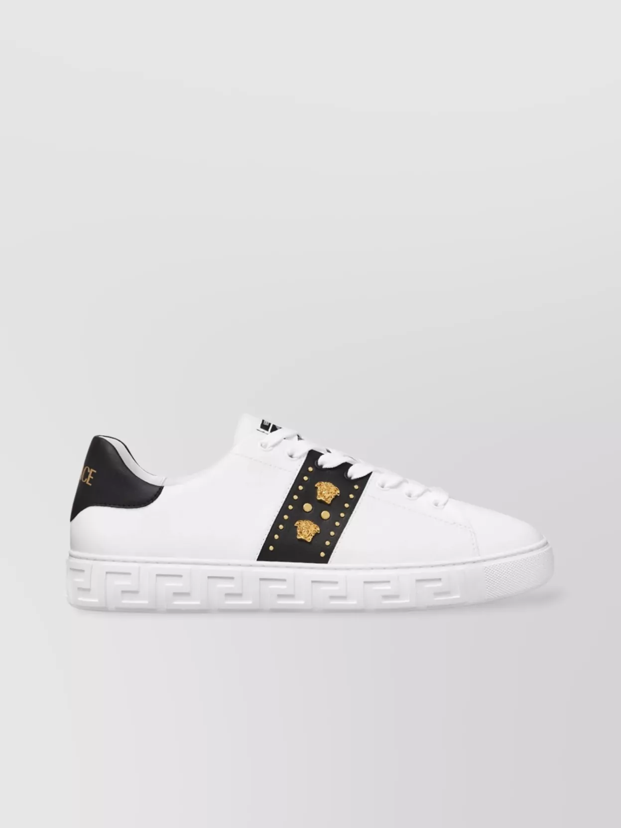 Versace Medusa Head Rubber Sole Sneakers