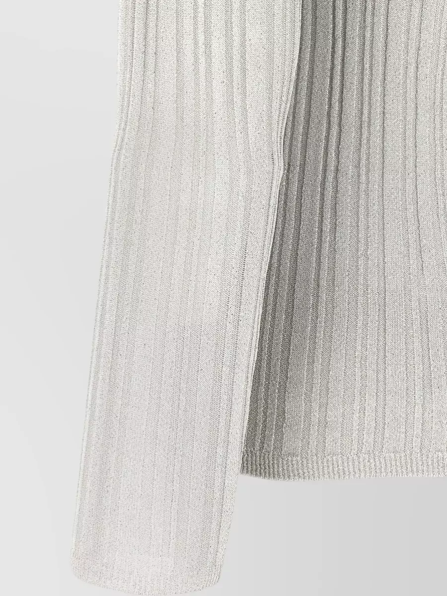 Fabiana Filippi Ribbed Mock Neck Sweater