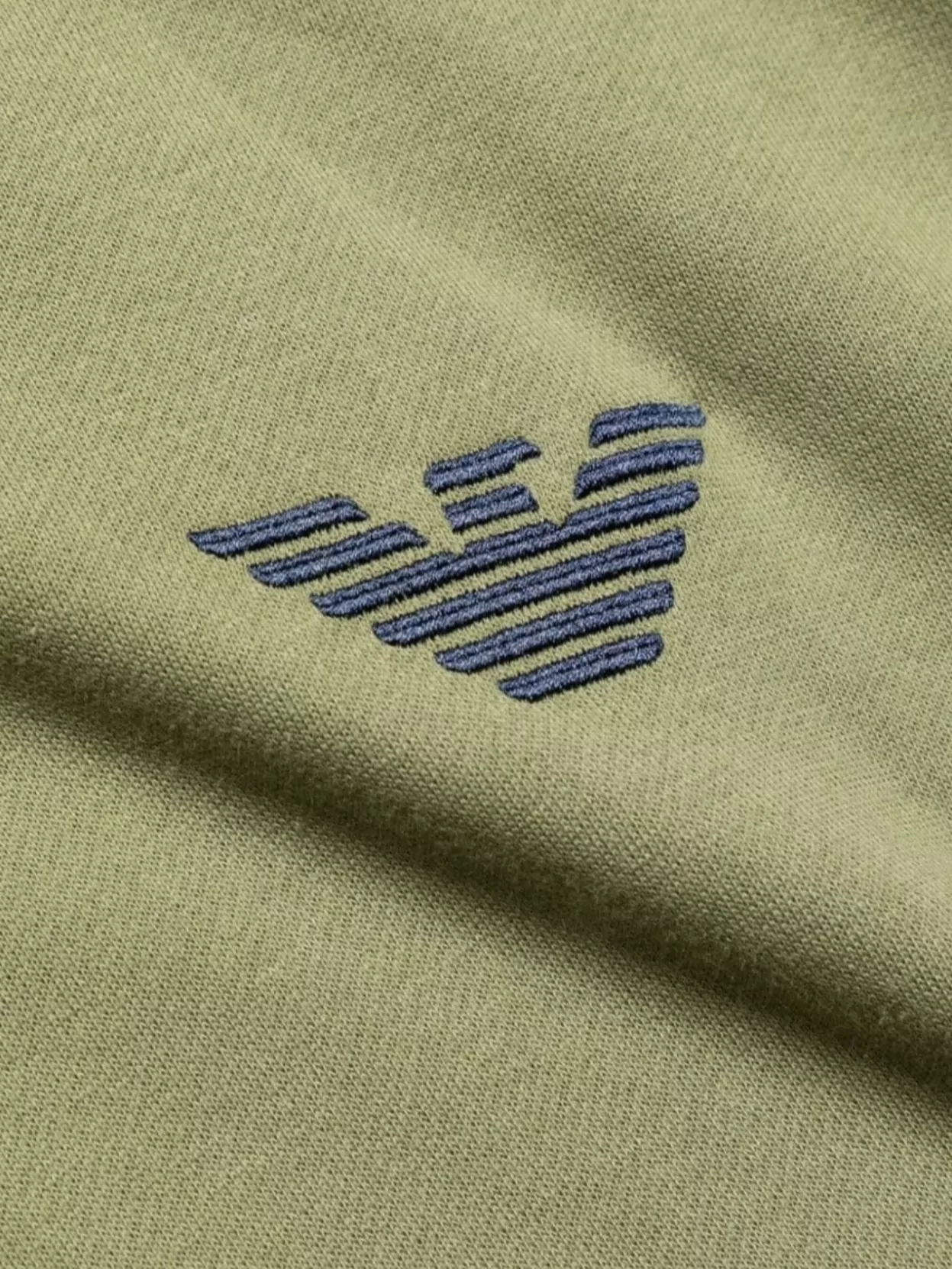 Emporio Armani Hooded Cotton Blend Sweater