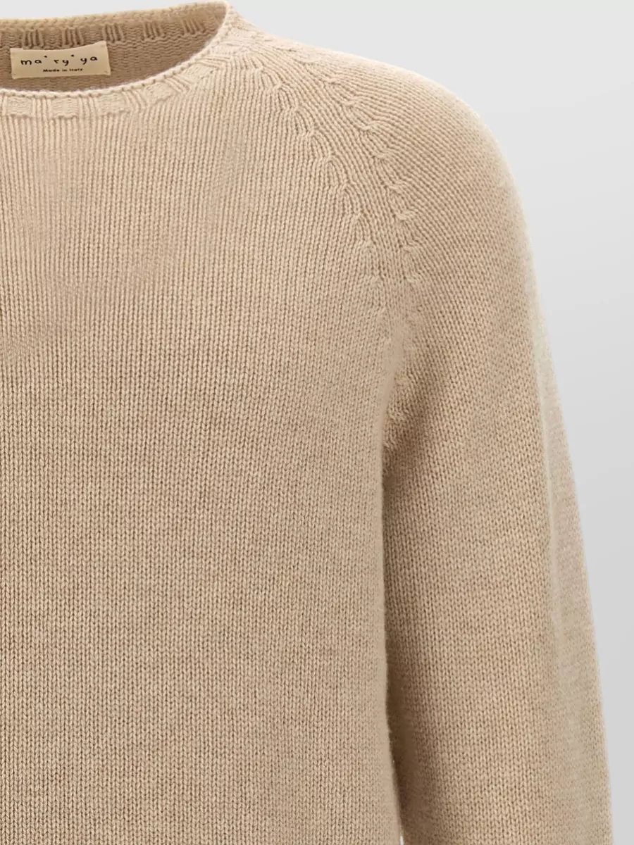 Ma'ry'ya Cashmere Blend Crewneck Sweater