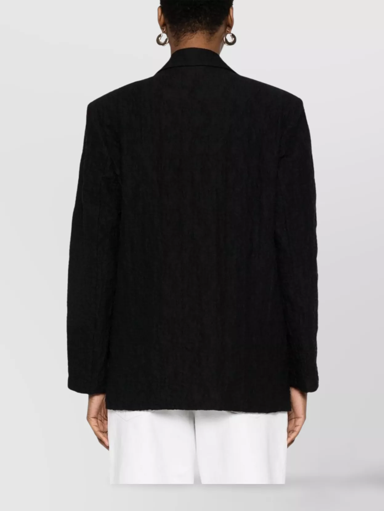 Shop Harris Wharf London Textured Cotton Blend Blazer Jacket