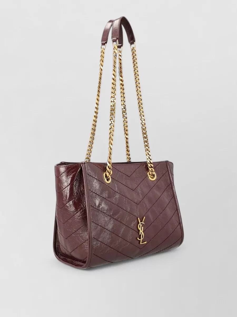 Saint Laurent Niki Small Leather Tote Bag