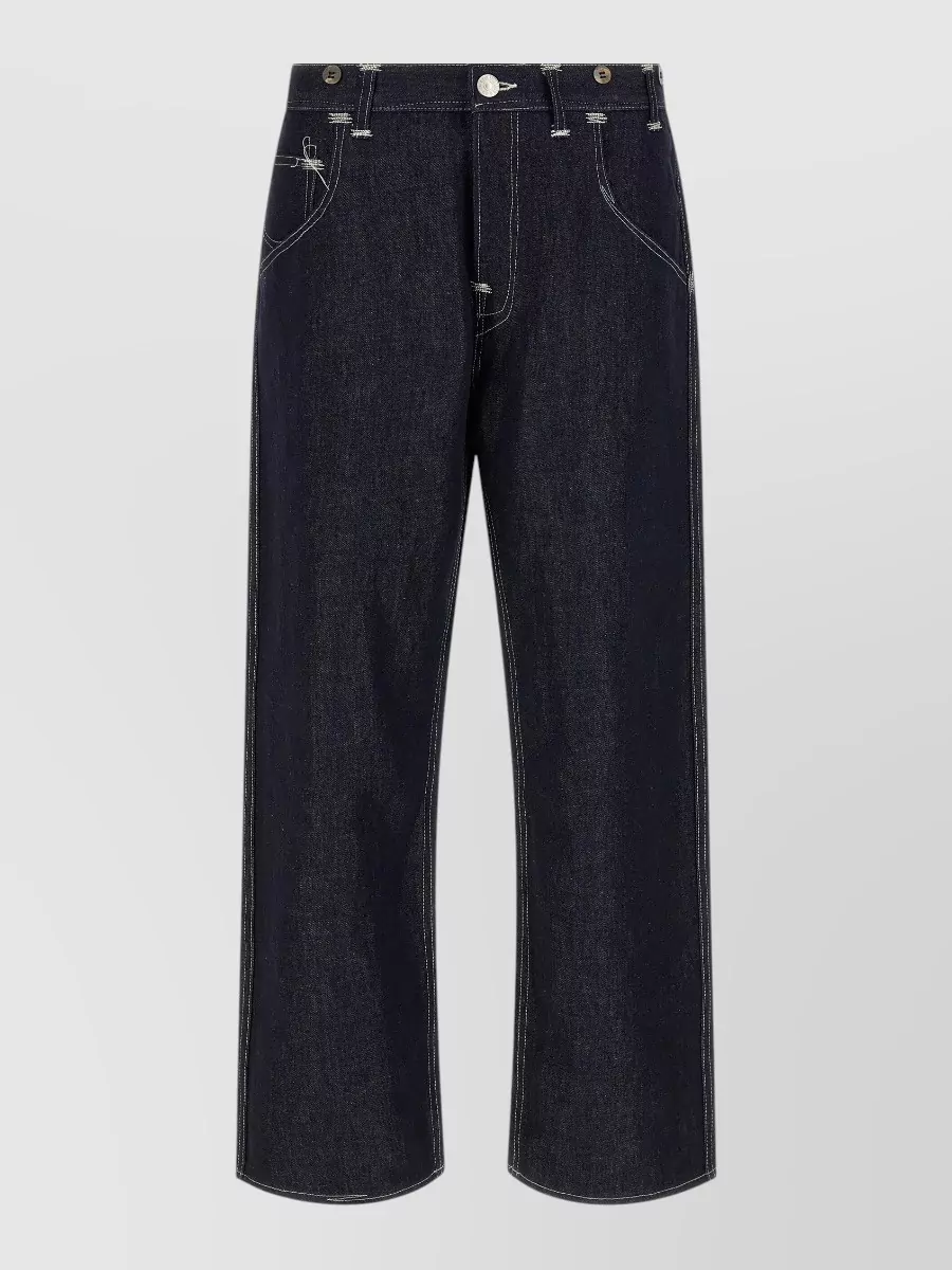 Junya Watanabe denim wide-leg straight-leg jeans