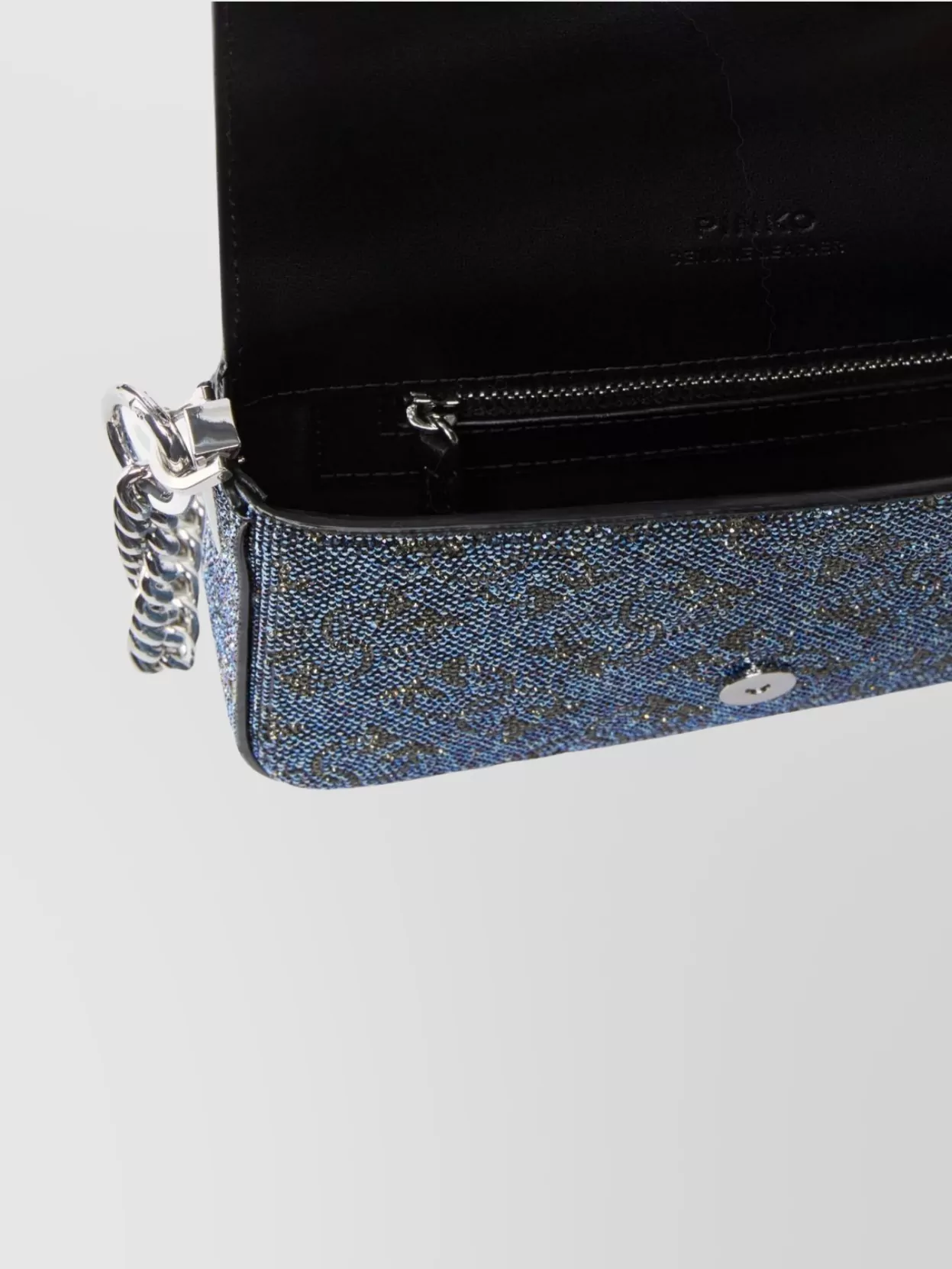 Pinko Love Bag One Leather Clutch Bag