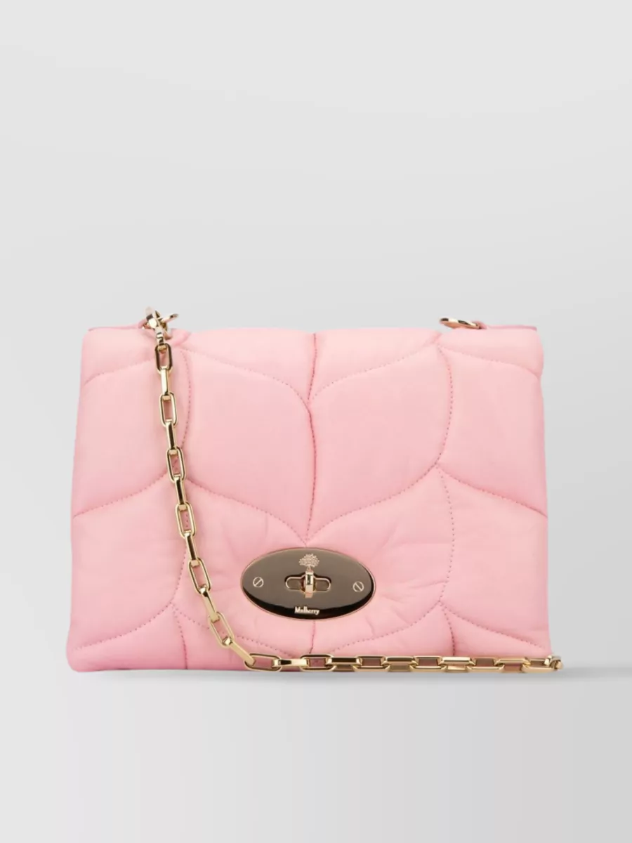 Shop Mulberry Quilted Chain Strap Handbag In Pastel