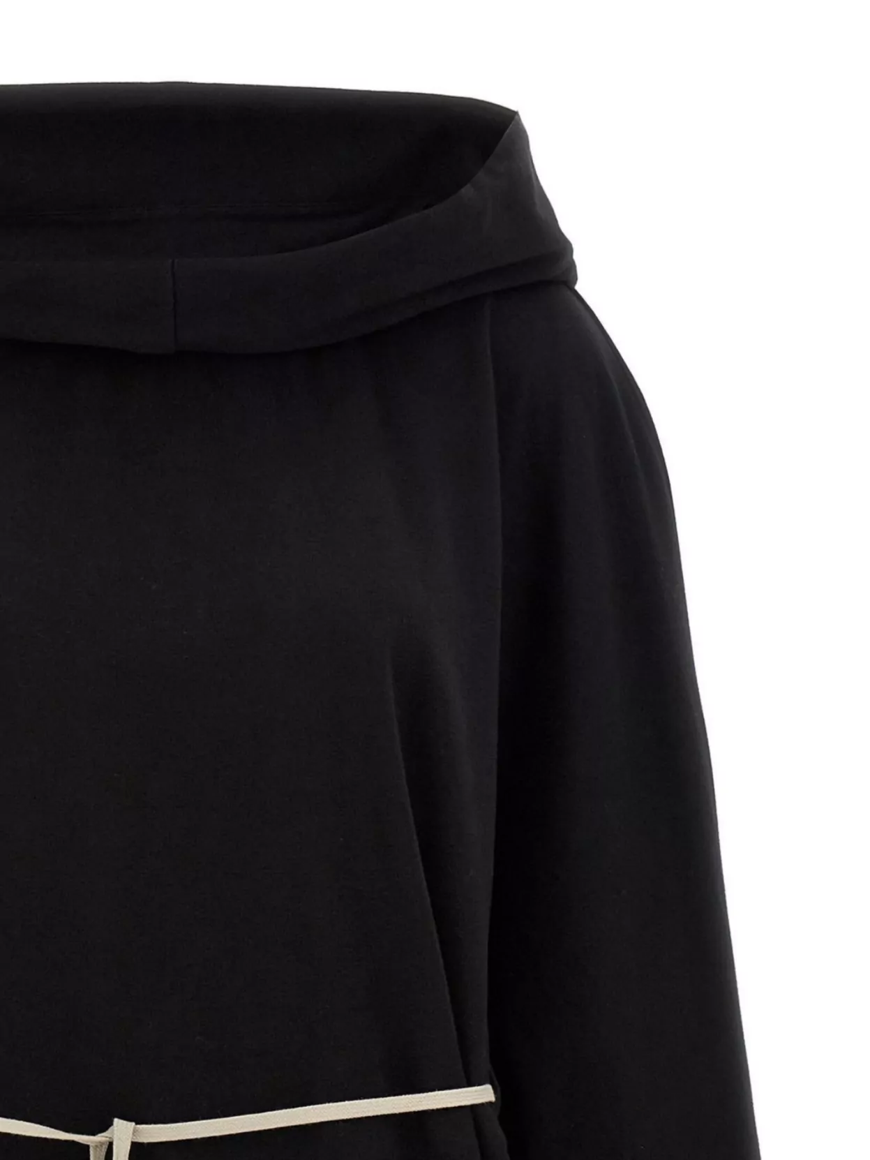 Rick Owens Tunic hoodie with drawstring waist and hood | The