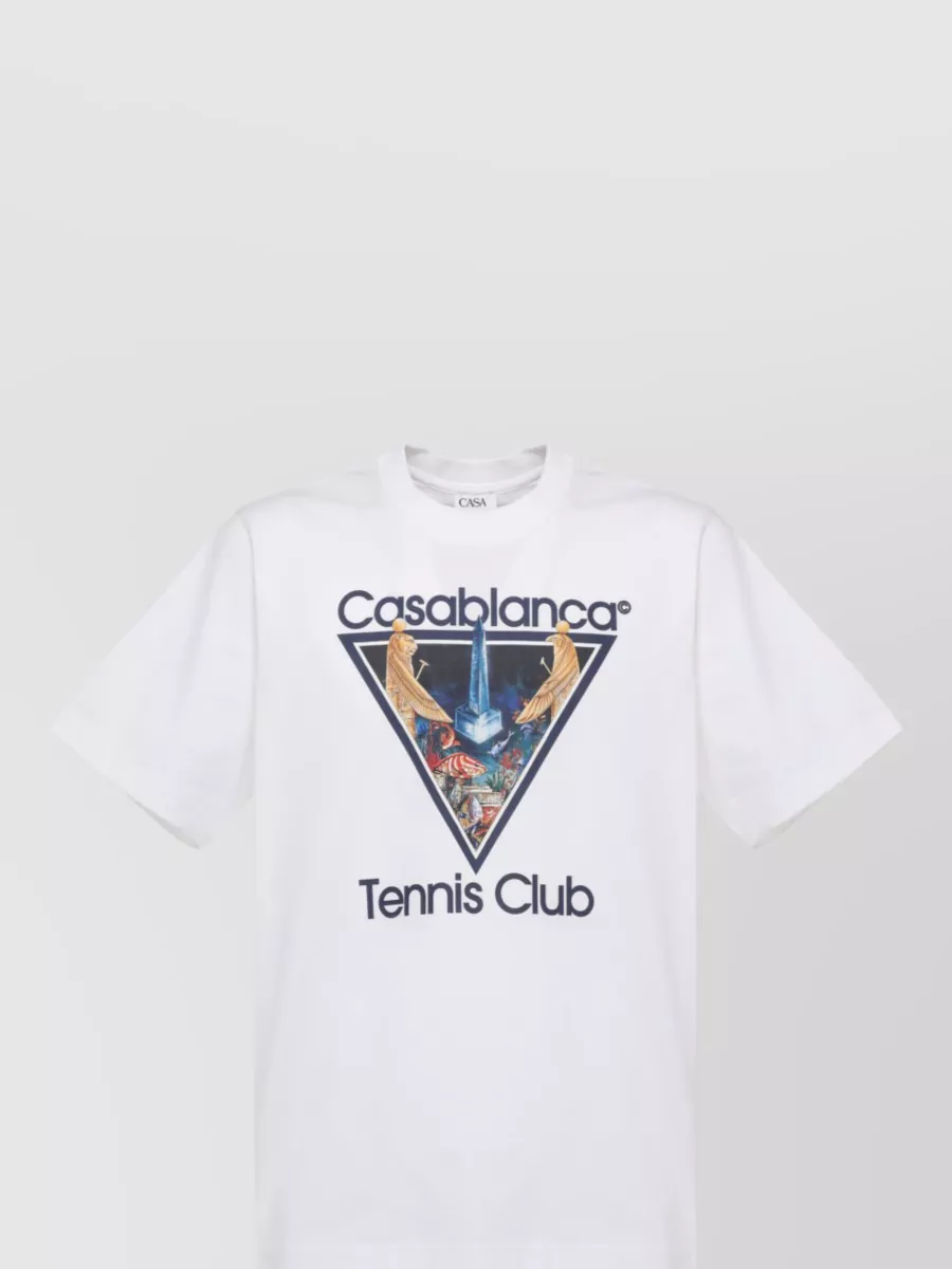Casablanca Short-Sleeve Cotton T-Shirt