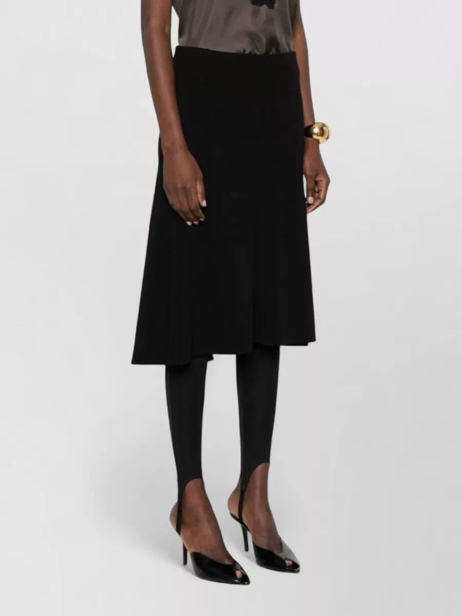 Jil Sander High Waist Asymmetric Layered Short Skirt