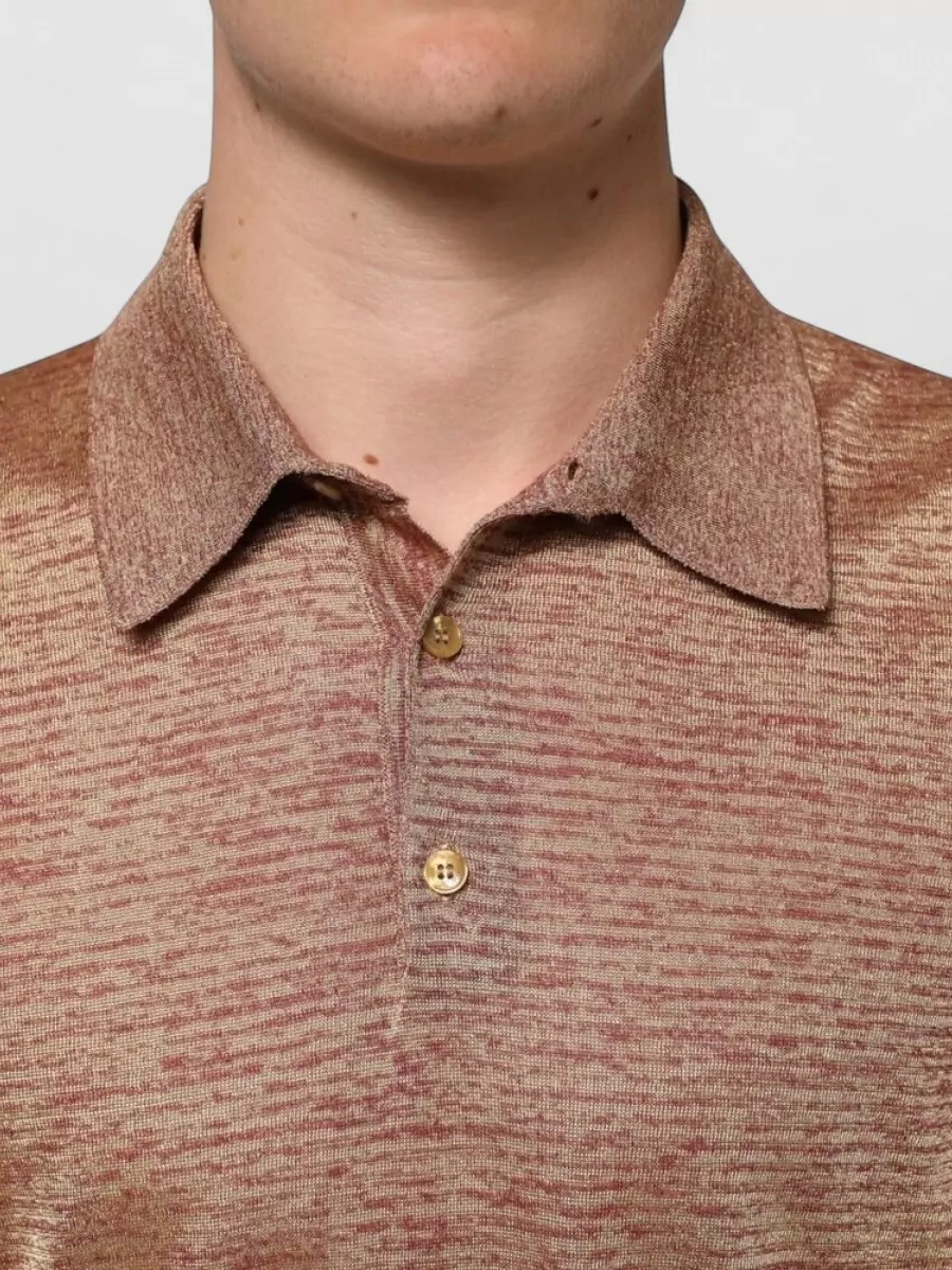 Dolce&Gabbana Silk Textured Short-Sleeve Polo Shirt