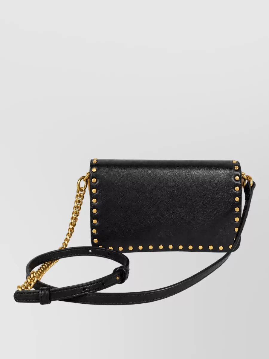 Pinko Love Bag One Leather Clutch Bag