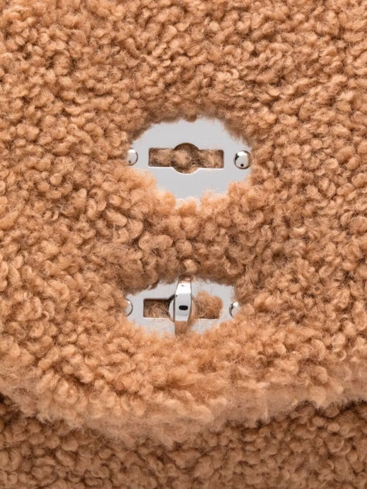 Zanellato Dolly Wool Shearling Clutch Bag