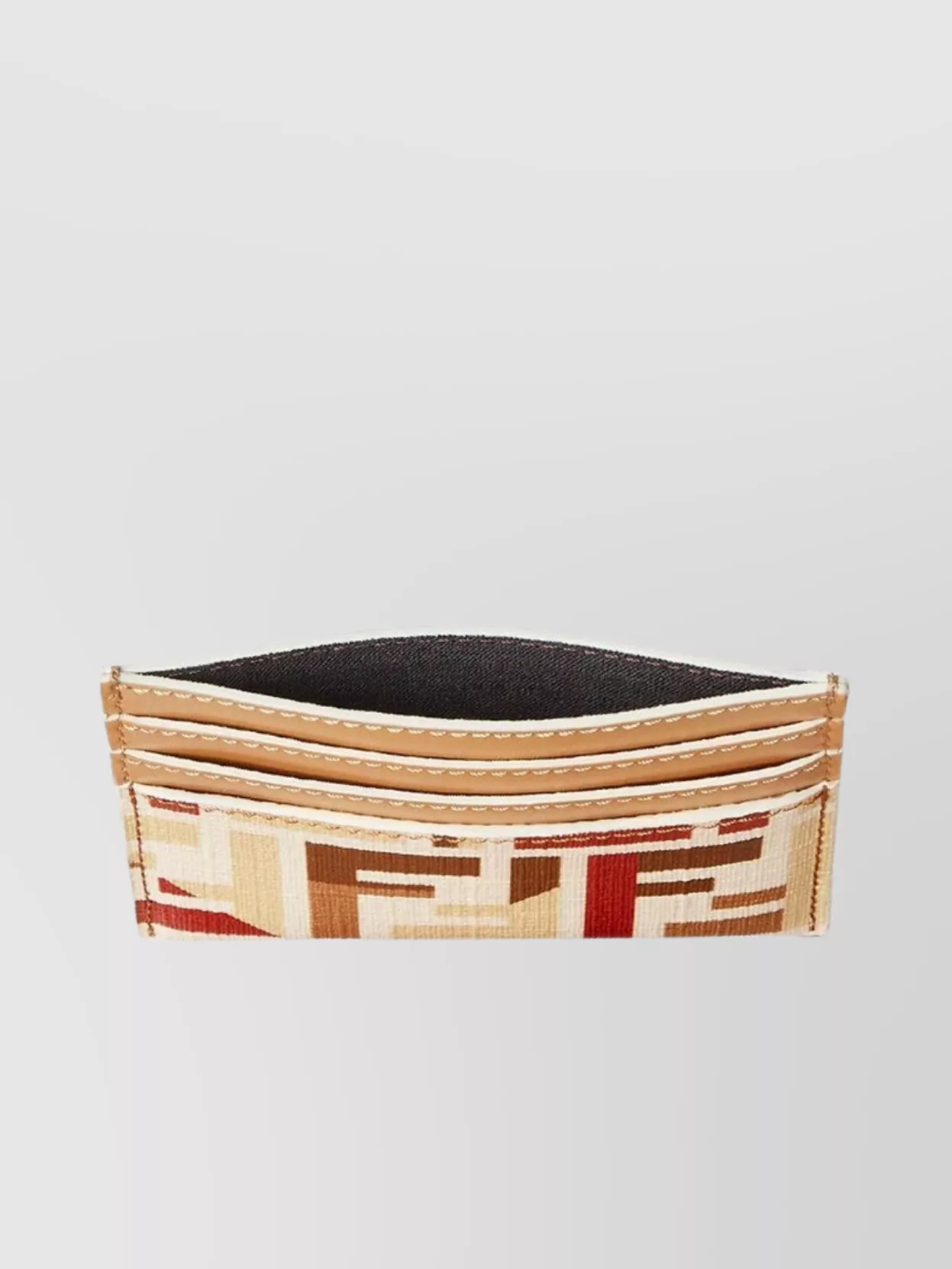 Fendi Roma Ff Fabric Card Holder