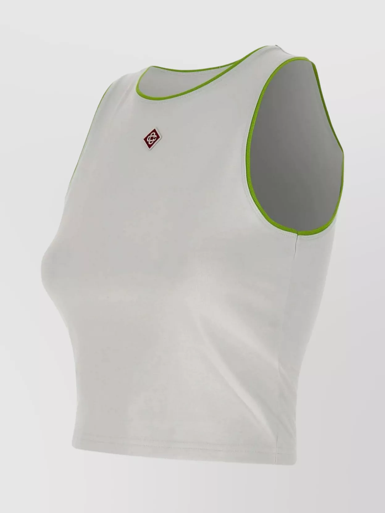 Casablanca White Pima Cotton Tank Top